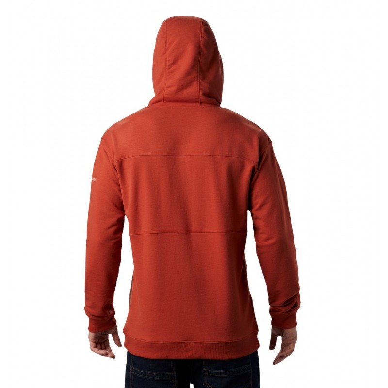 Columbia Felpa con cappuccio Columbia Lodge™ French Terry da uomo Carnelian Red.