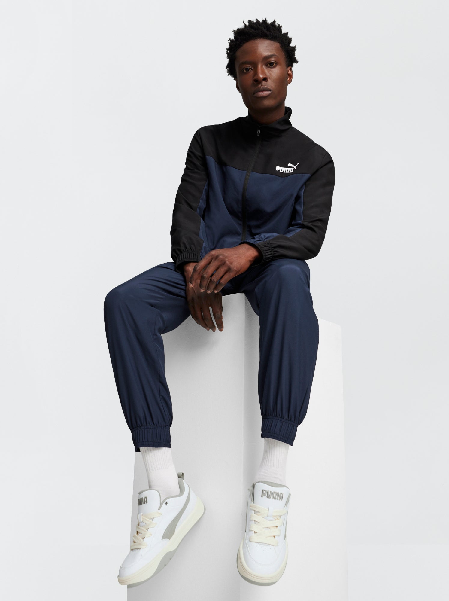Completo giacca + joggers 'Puma' - BLU