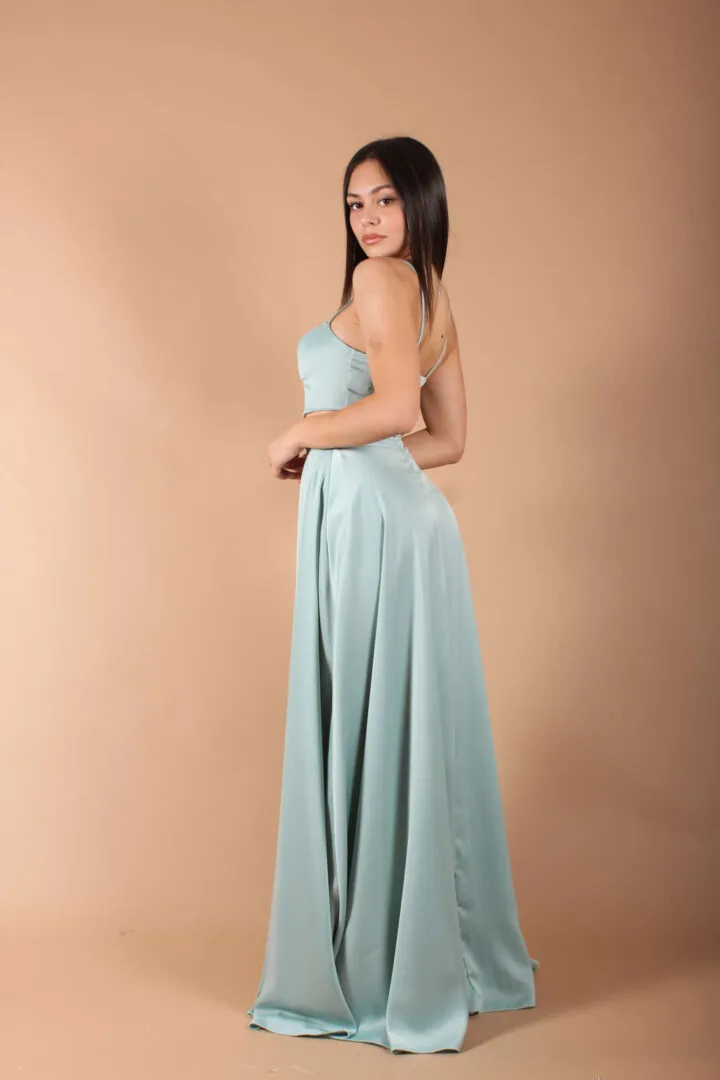 Completo Satin – Verde Acqua
