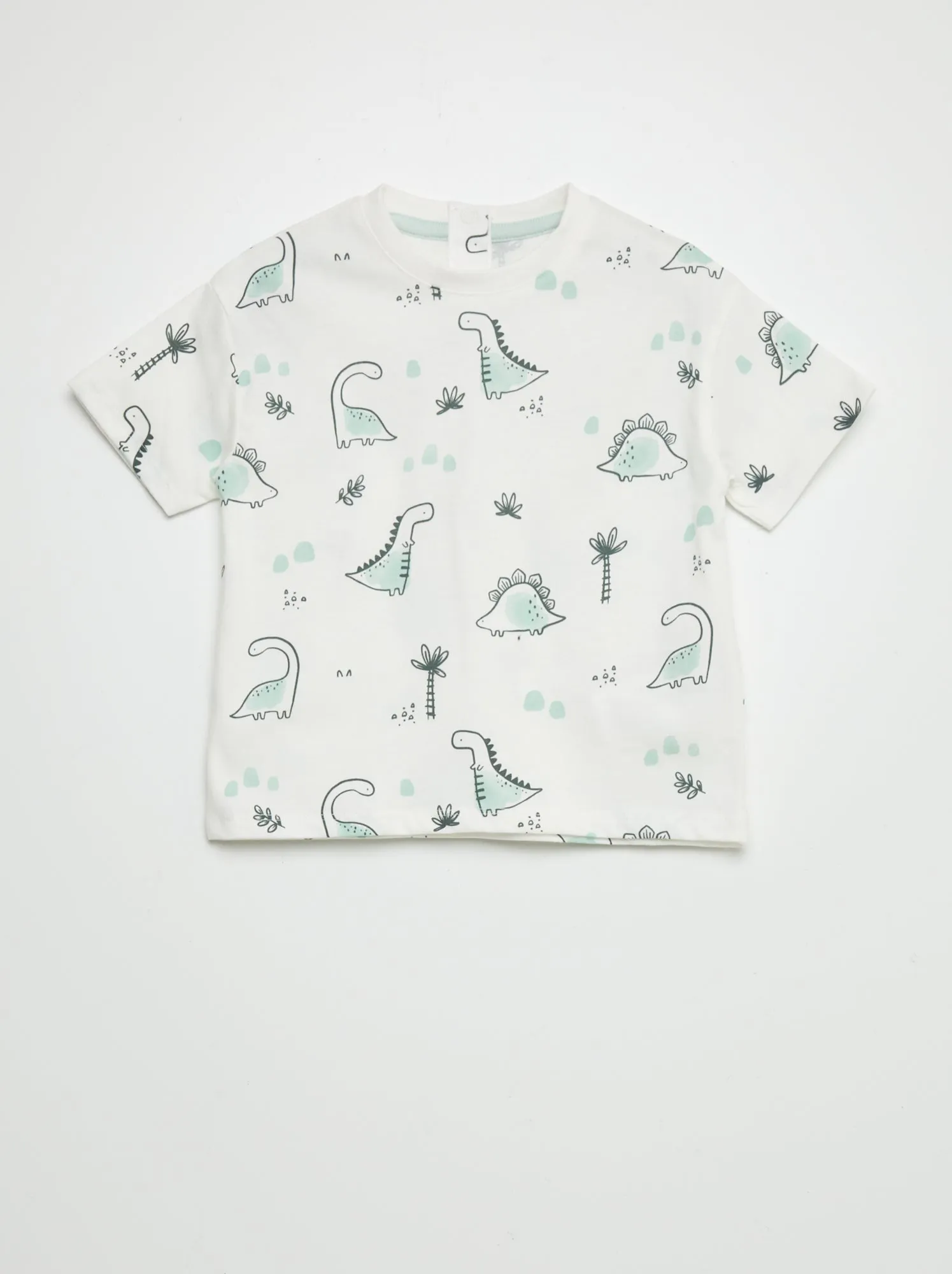 Completo t-shirt + shorts in french terry - 2 pezzi - BIANCO