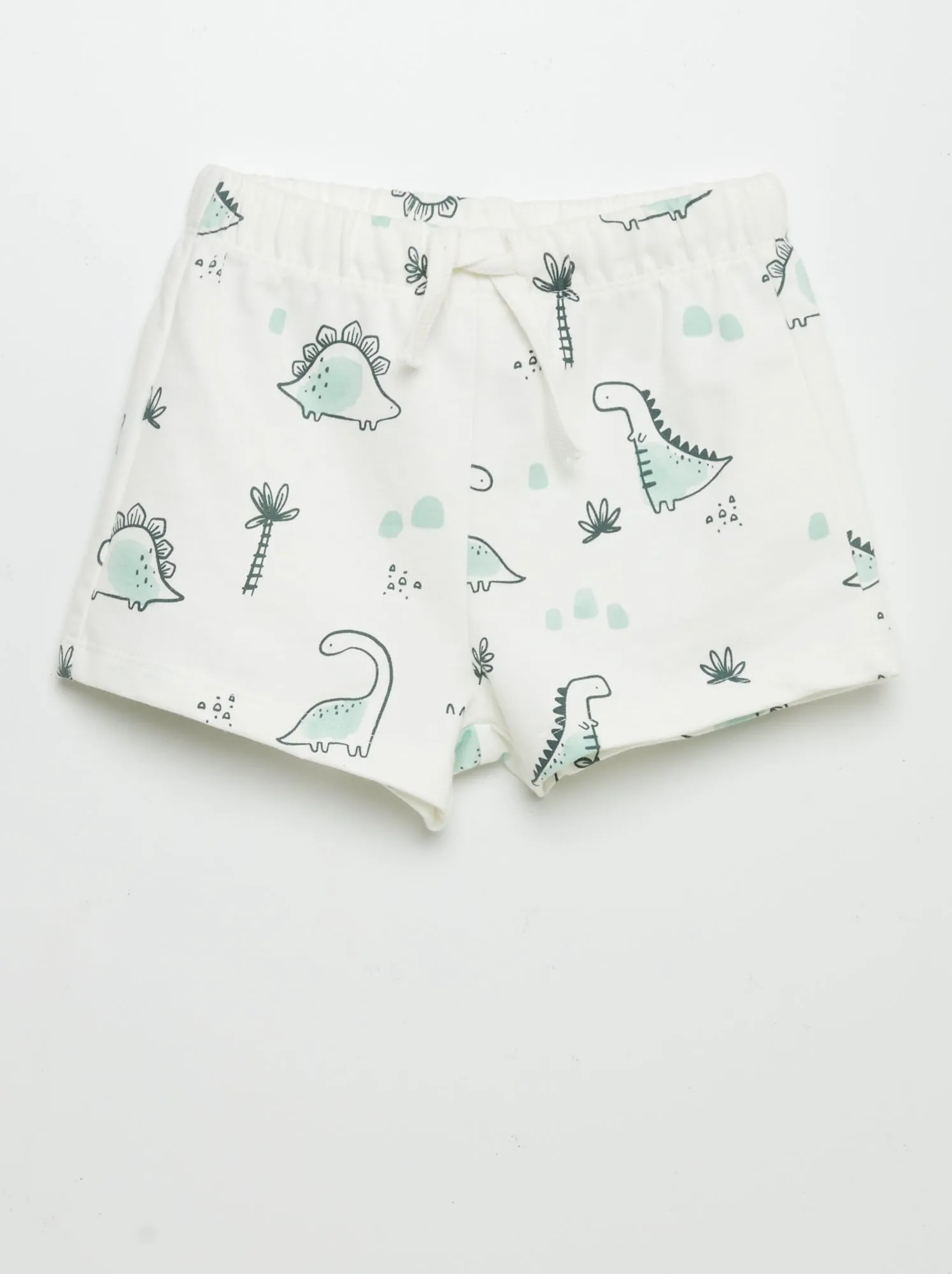 Completo t-shirt + shorts in french terry - 2 pezzi - BIANCO