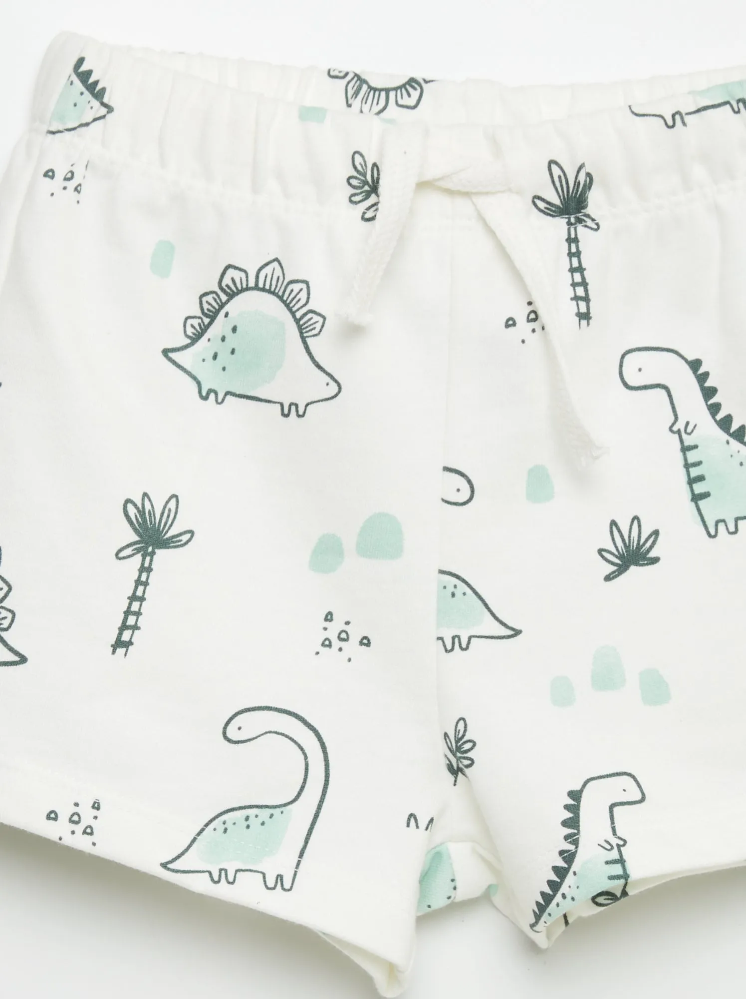 Completo t-shirt + shorts in french terry - 2 pezzi - BIANCO