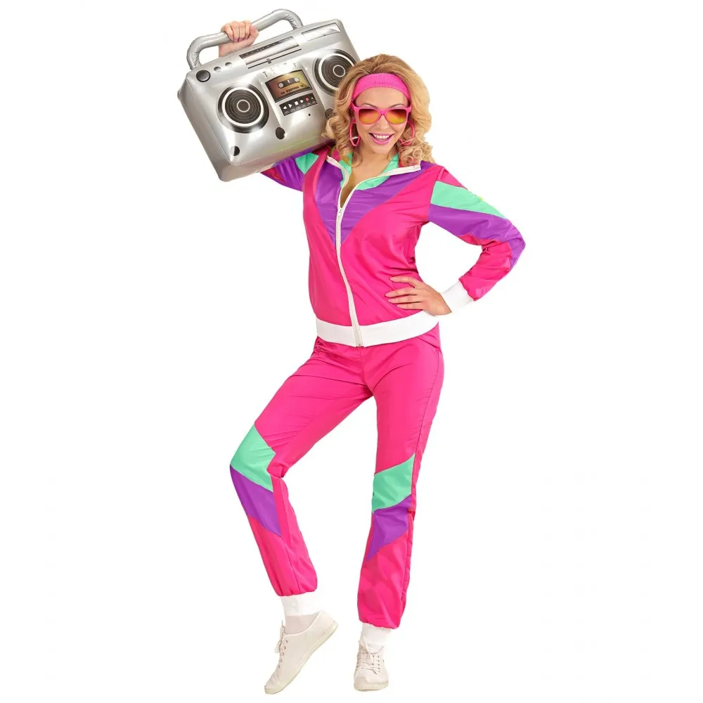 Costume Tuta Anni 80 Unisex per Feste a Tema, Taglia S, Adulto