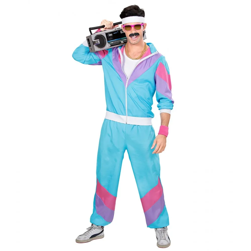 Costume Tuta Anni 80 Unisex per Feste a Tema, Taglia XL, Adulto
