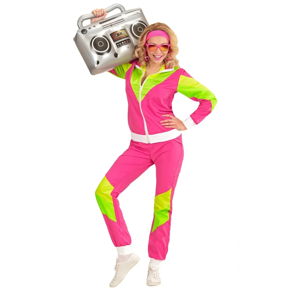 Costume Tuta Anni 80 Unisex per Feste a Tema, Taglia XS, Adulto