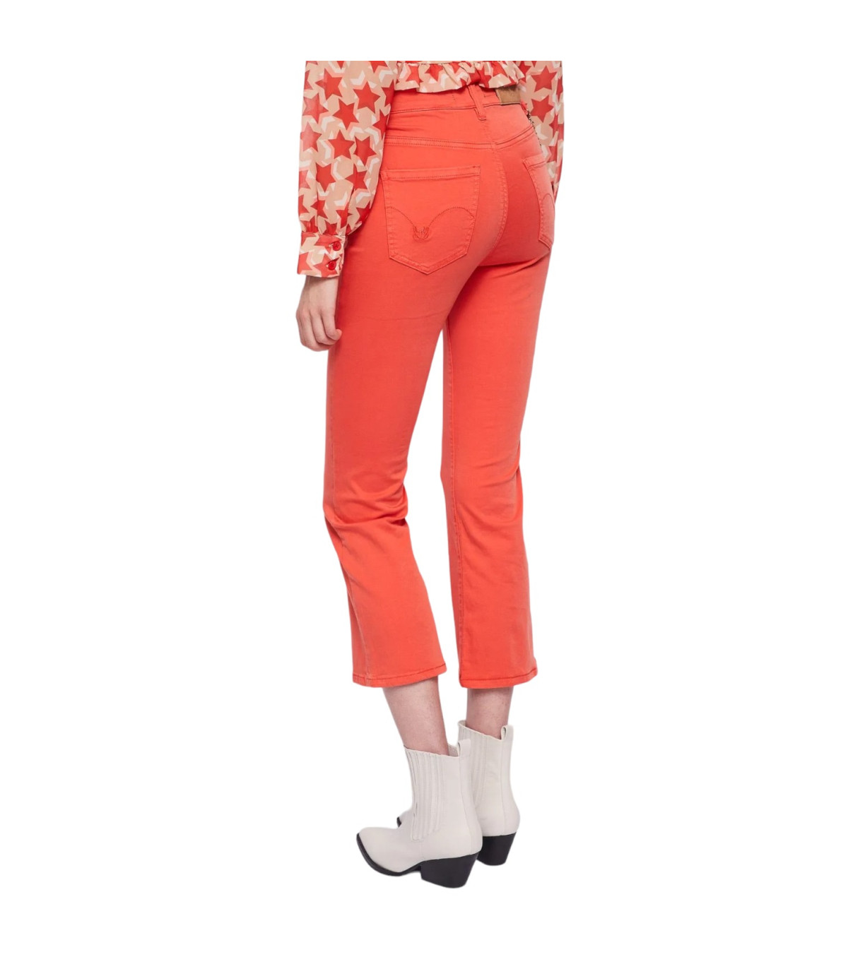 Denny Rose Jeans Donna Pantaloni   Flaire Cropped
