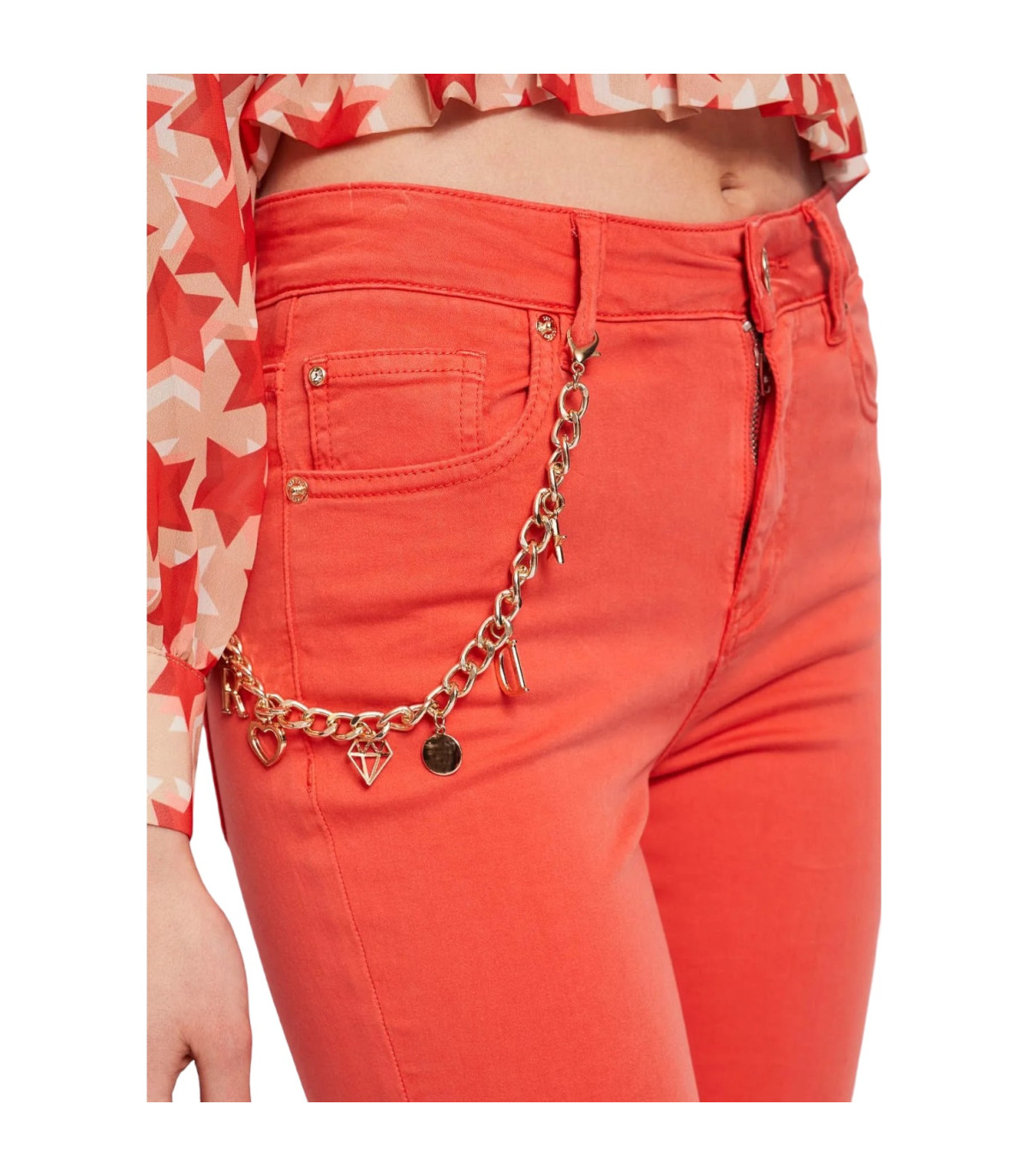 Denny Rose Jeans Donna Pantaloni   Flaire Cropped