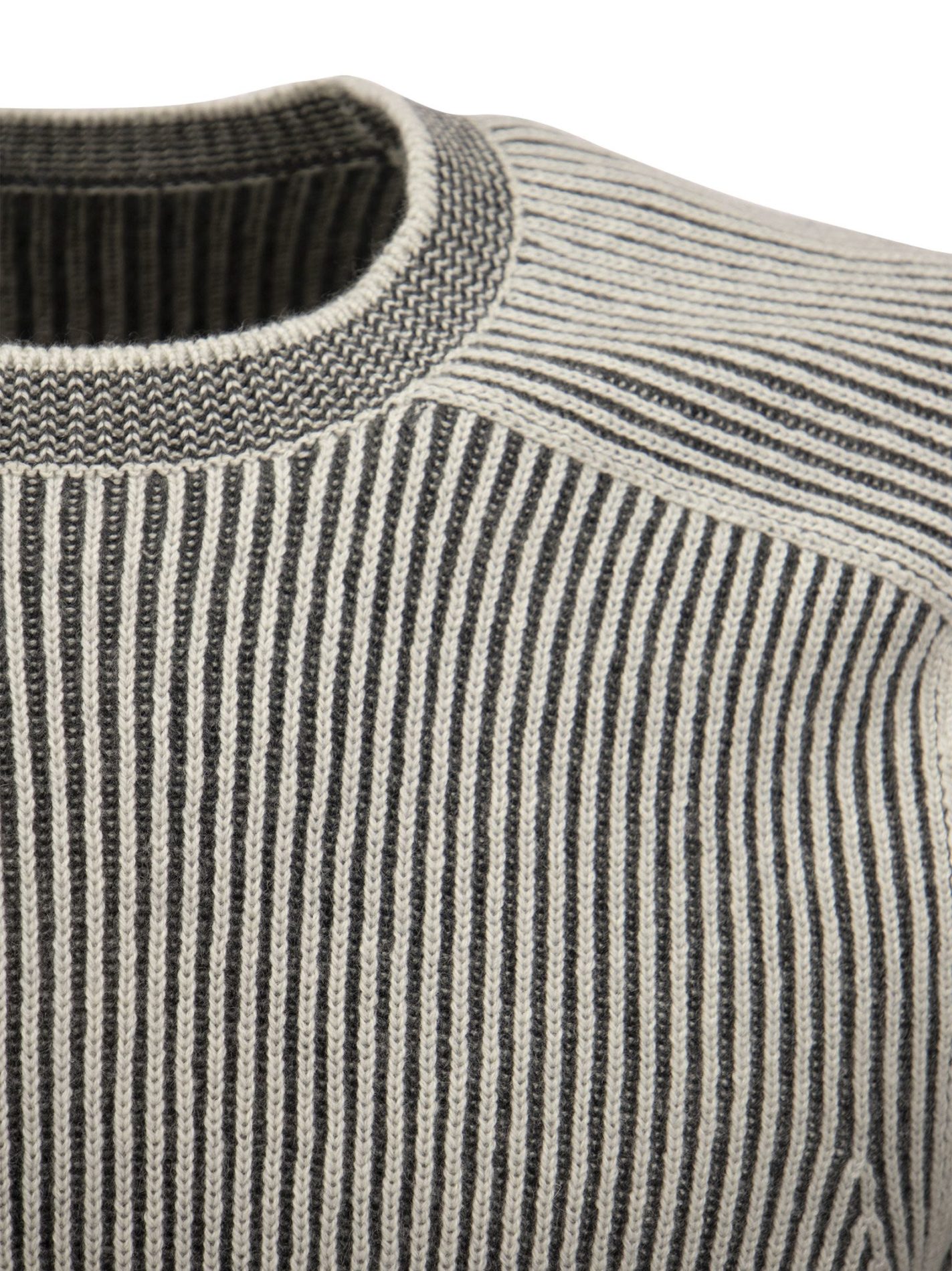 DINGHY – Maglione girocollo reversibile in cashmere a coste