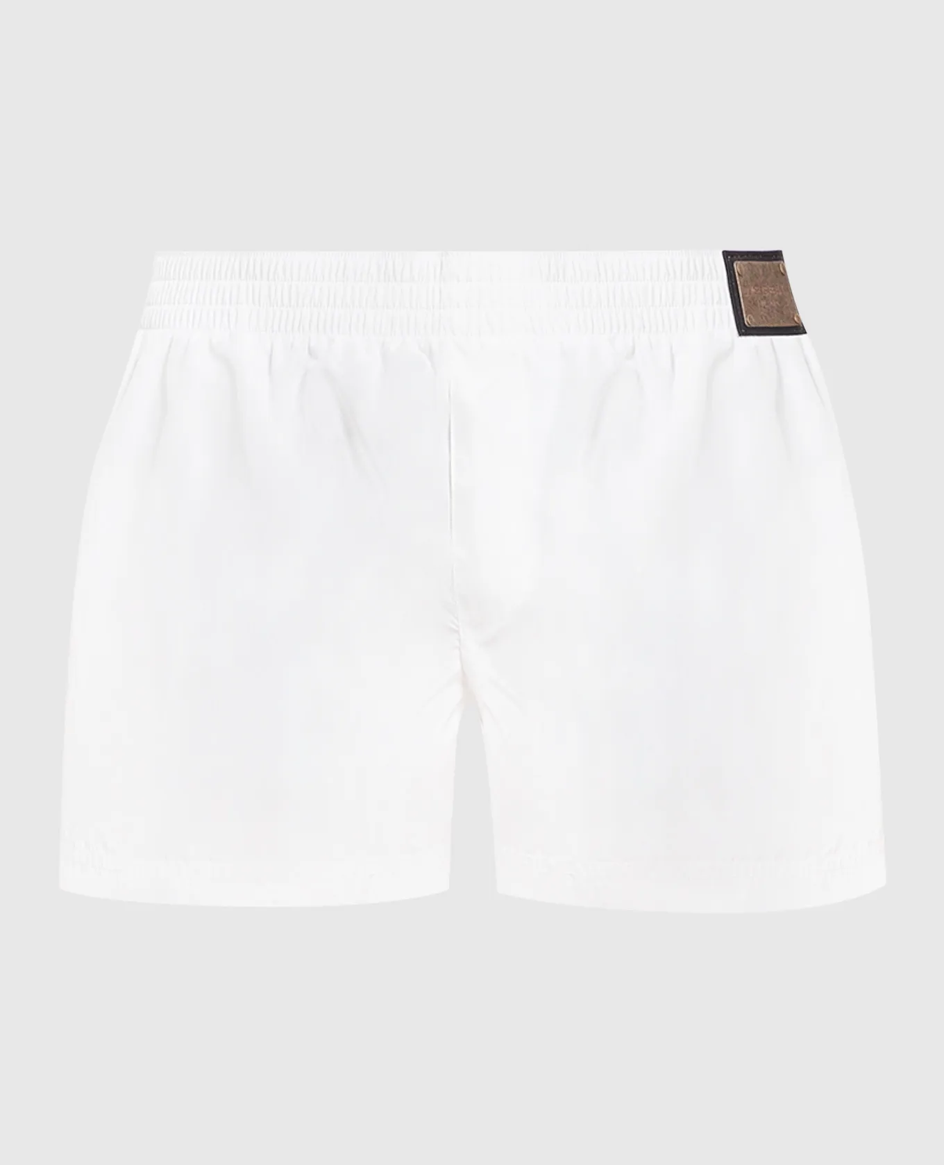 Dolce&Gabbana Shorts da bagno bianchi con logo M4E51TFUSFW
