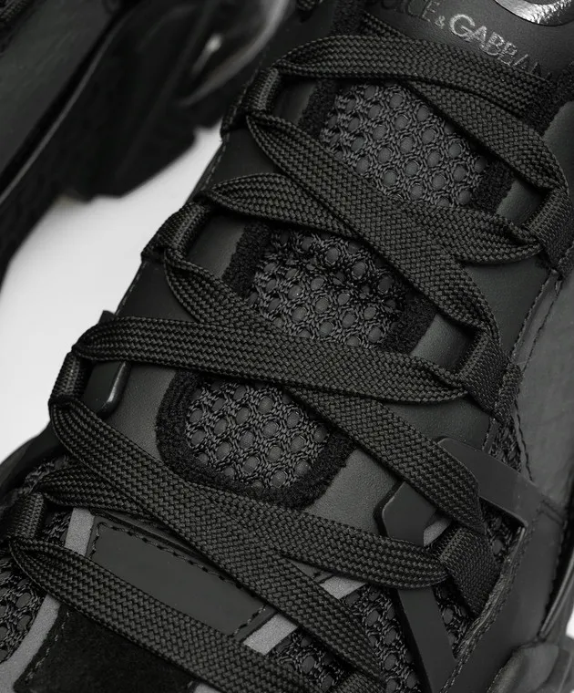Dolce&Gabbana Sneaker combinate con logo Airmaster di colore nero CS2071AY851