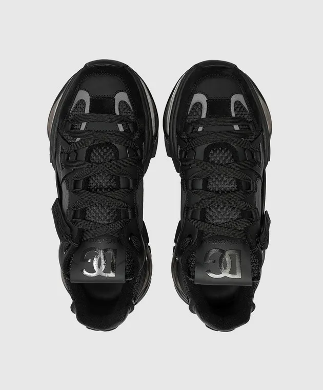 Dolce&Gabbana Sneaker combinate con logo Airmaster di colore nero CS2071AY851