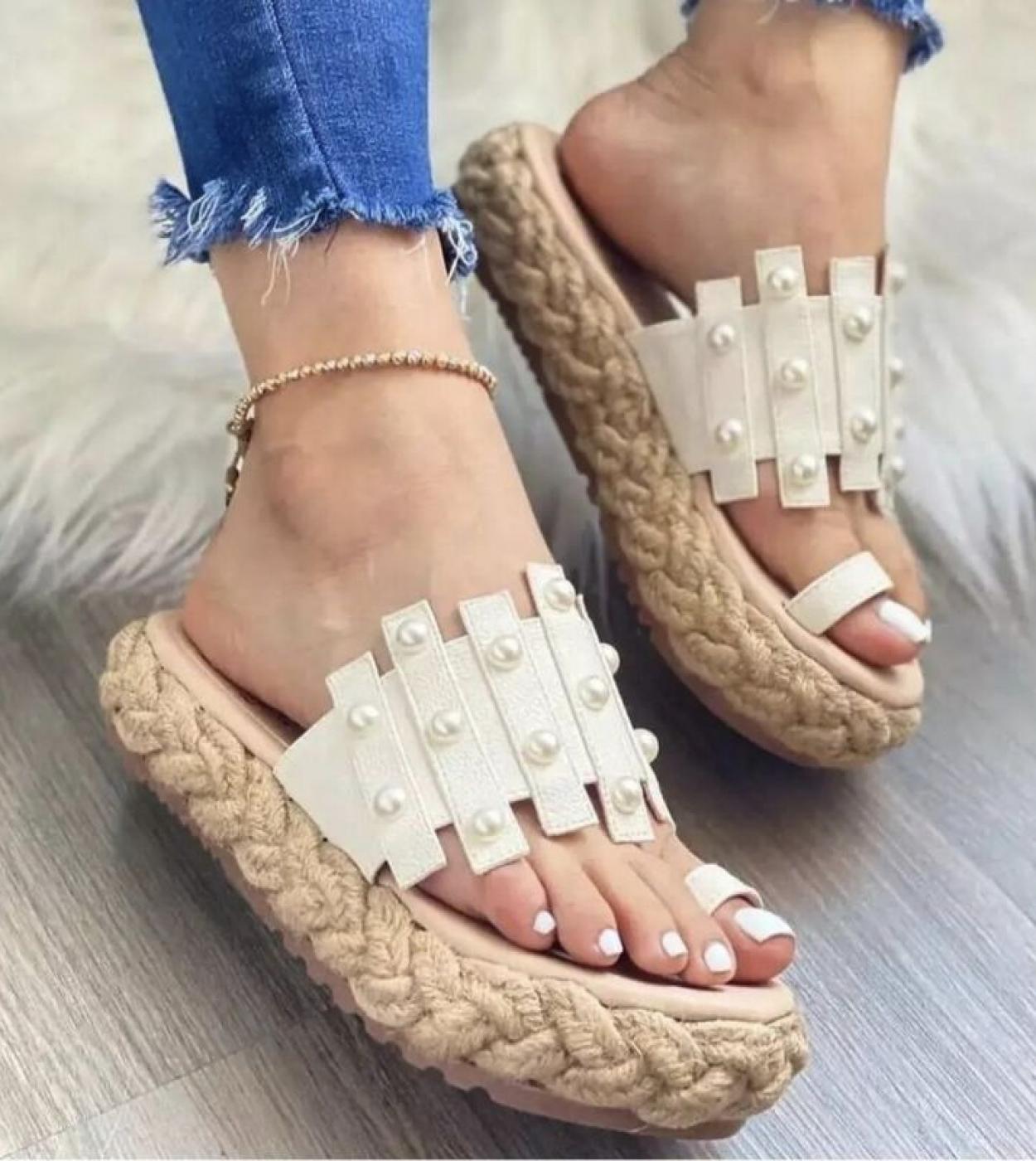 Espadrillas da donna Sandali con cinturino alla caviglia Pantofole comode Scarpe casual da donna Scarpe traspiranti in tela di l