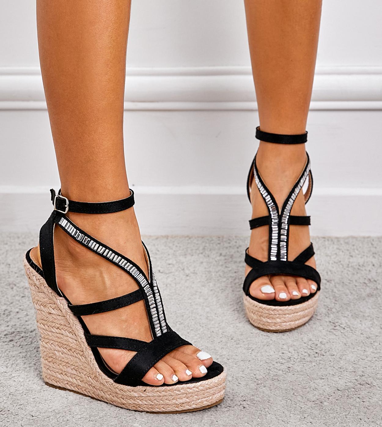 Estate Sandali Con Plateau 2022 Moda Donna Cinturino Gladiatore Sandalo Zeppe Scarpe Casual Donna Peep Toe Espadrillas Donna