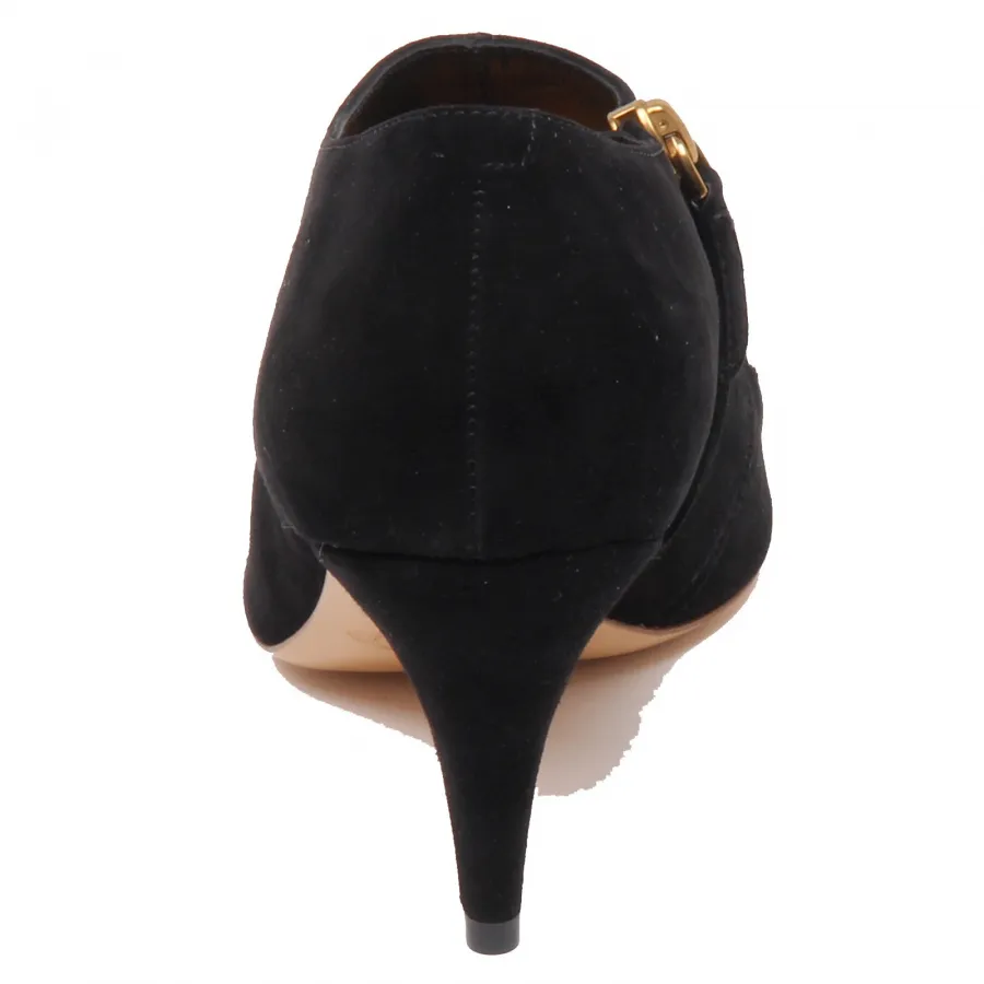F7182 decollete donna black TOD’S scarpe suede shoe woman