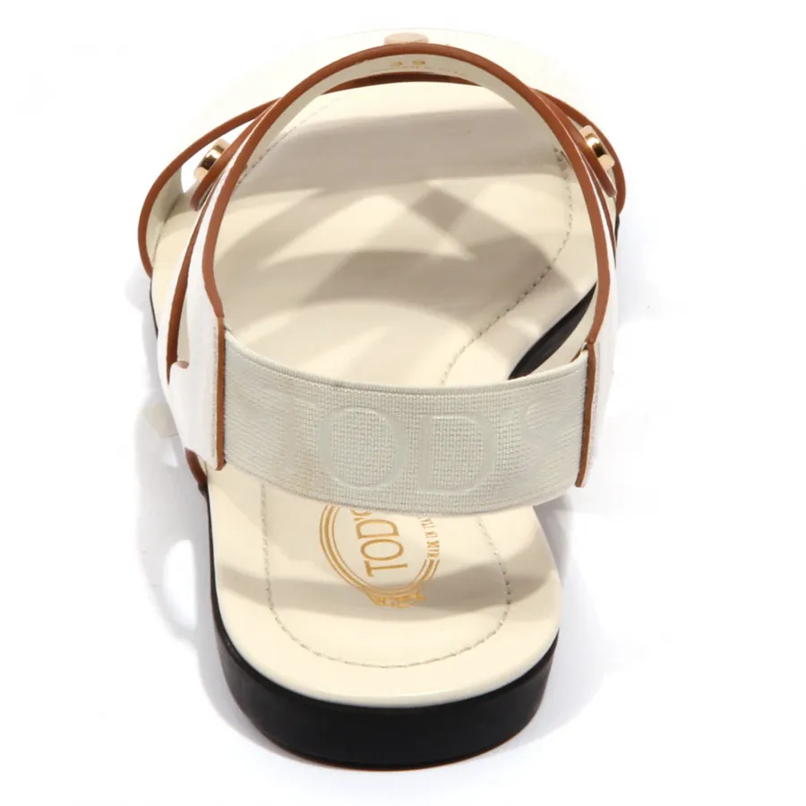 F9674 sandalo donna off white TOD’S scarpe grain effect shoe woman