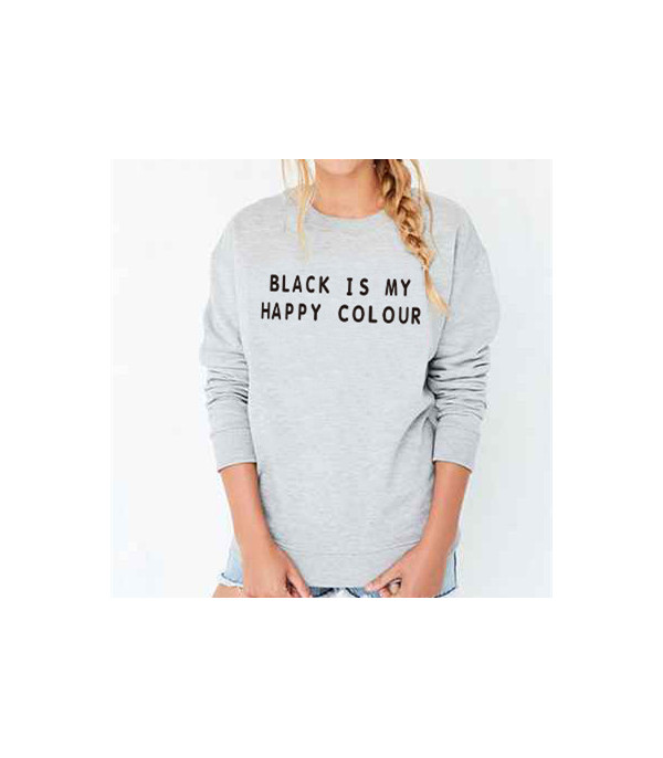 Felpa Black is my happy color