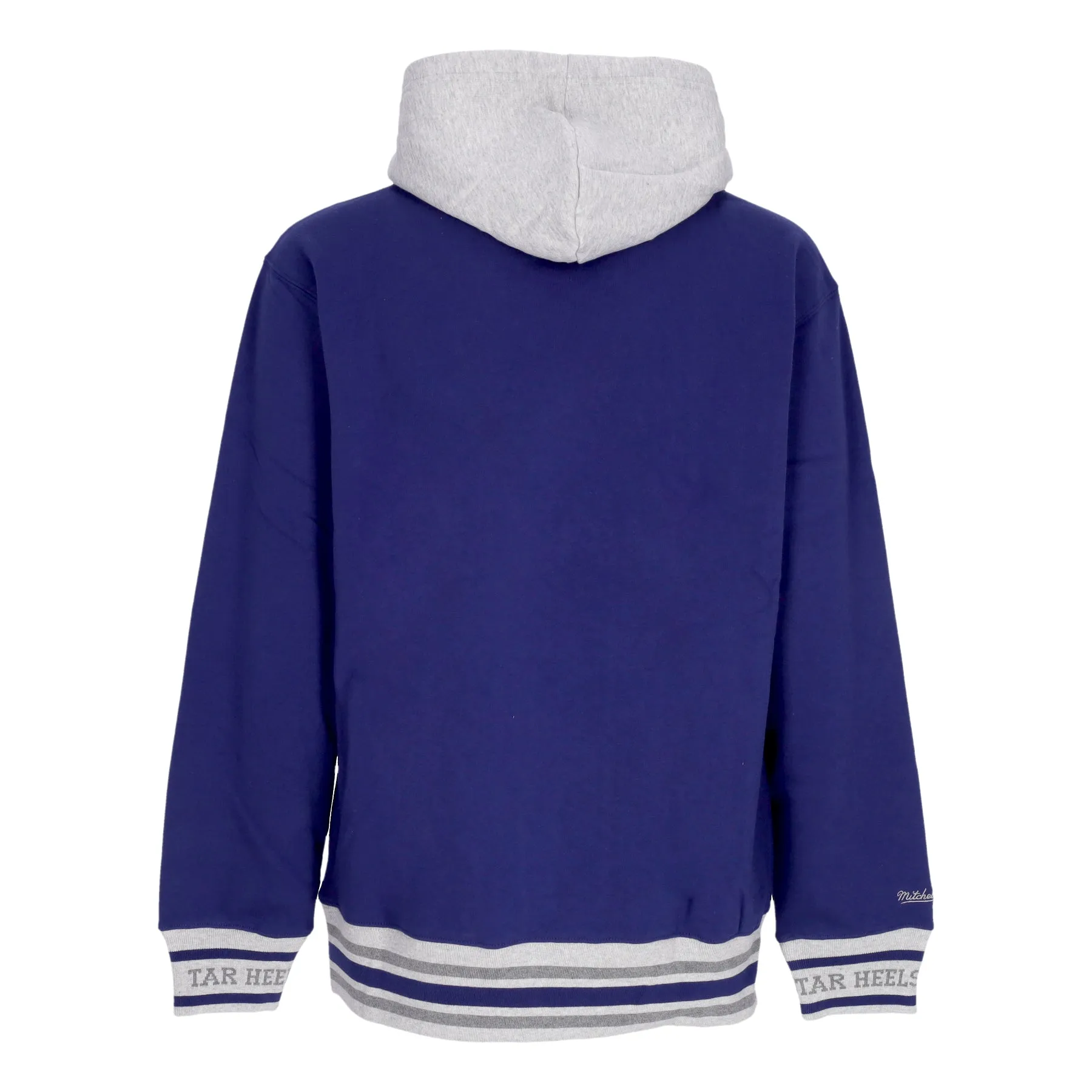Felpa Cappuccio Uomo Ncaa Premium Vintage Logo Fleece Hoodie Unchee Navy