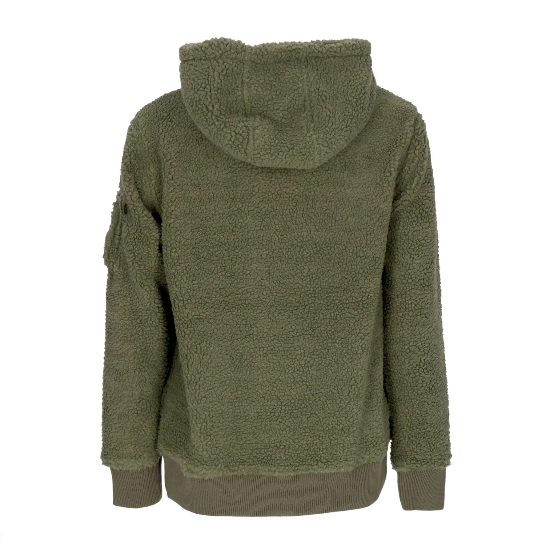 Felpa Cappuccio Uomo Teddy Hoodie Sage Green