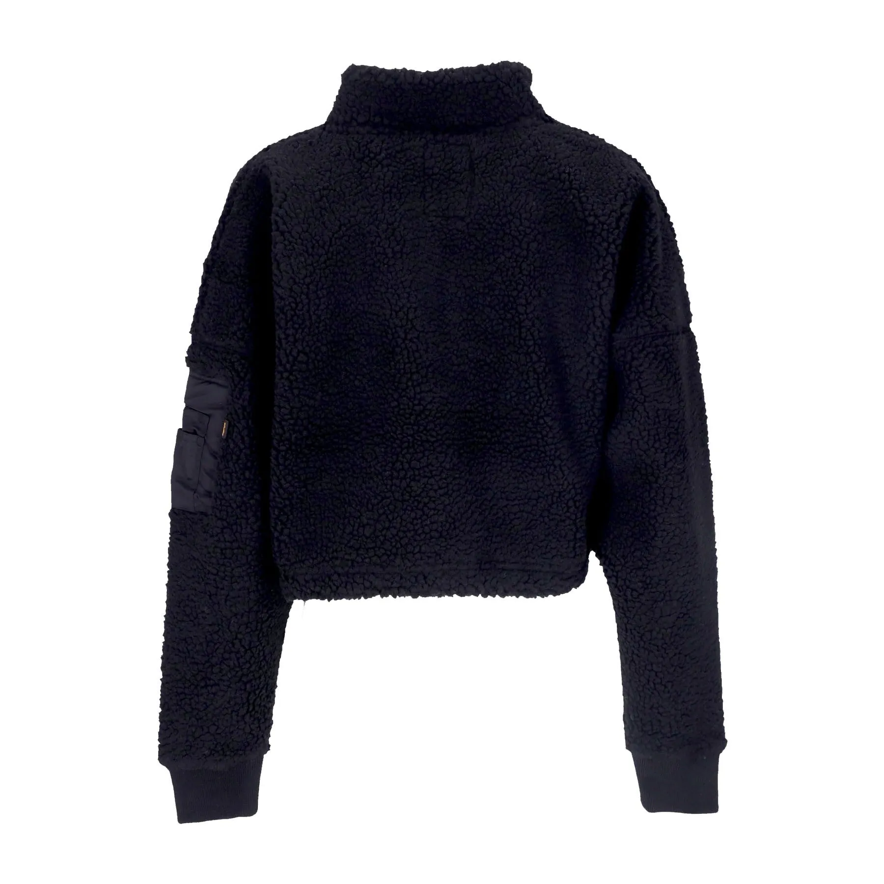 Felpa Collo Alto Corta Donna Teddy Zh Sweater Cos Wmn Black