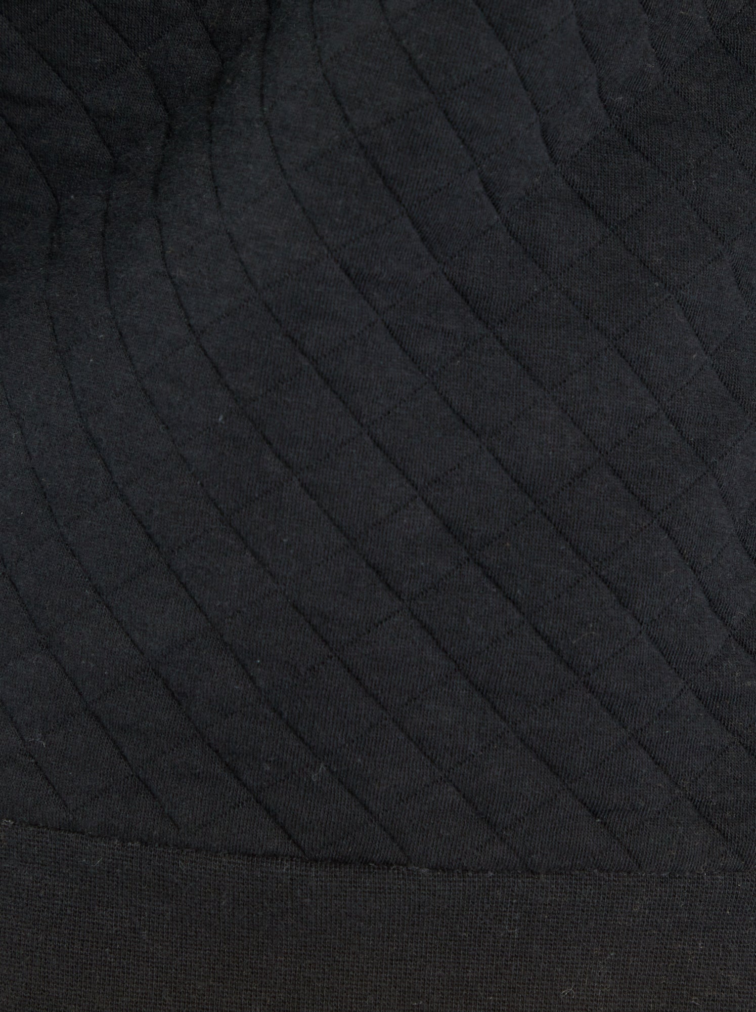 Felpa con zip in jersey - Nero