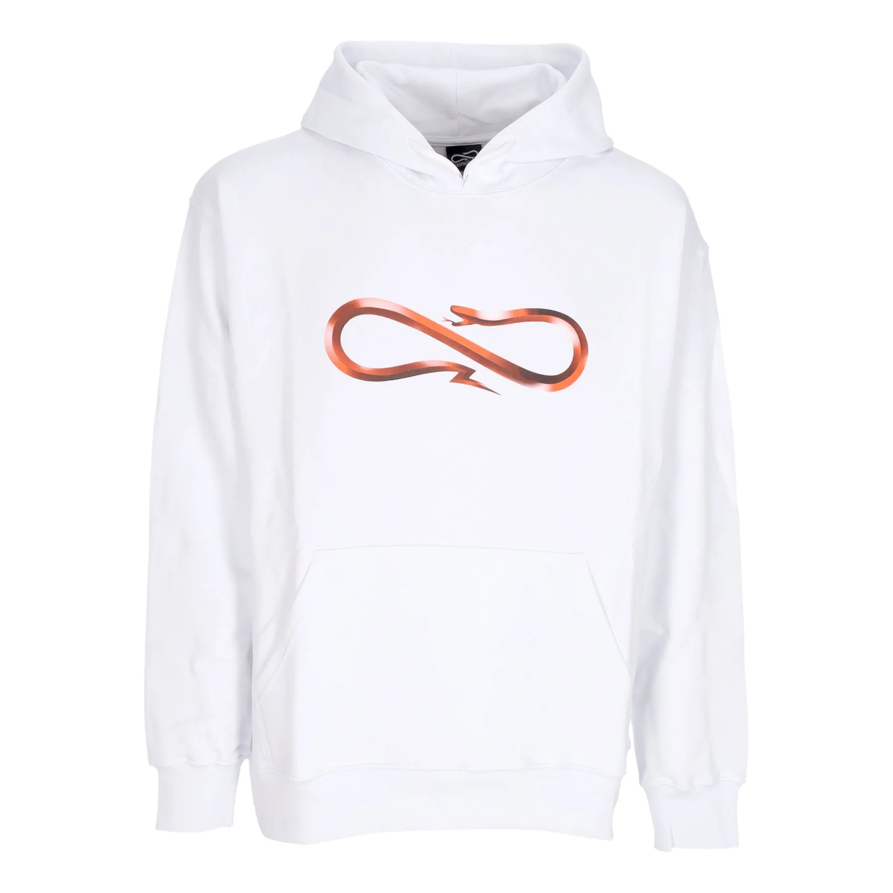 Felpa Leggera Cappuccio Uomo Logo Steel Hoodie White