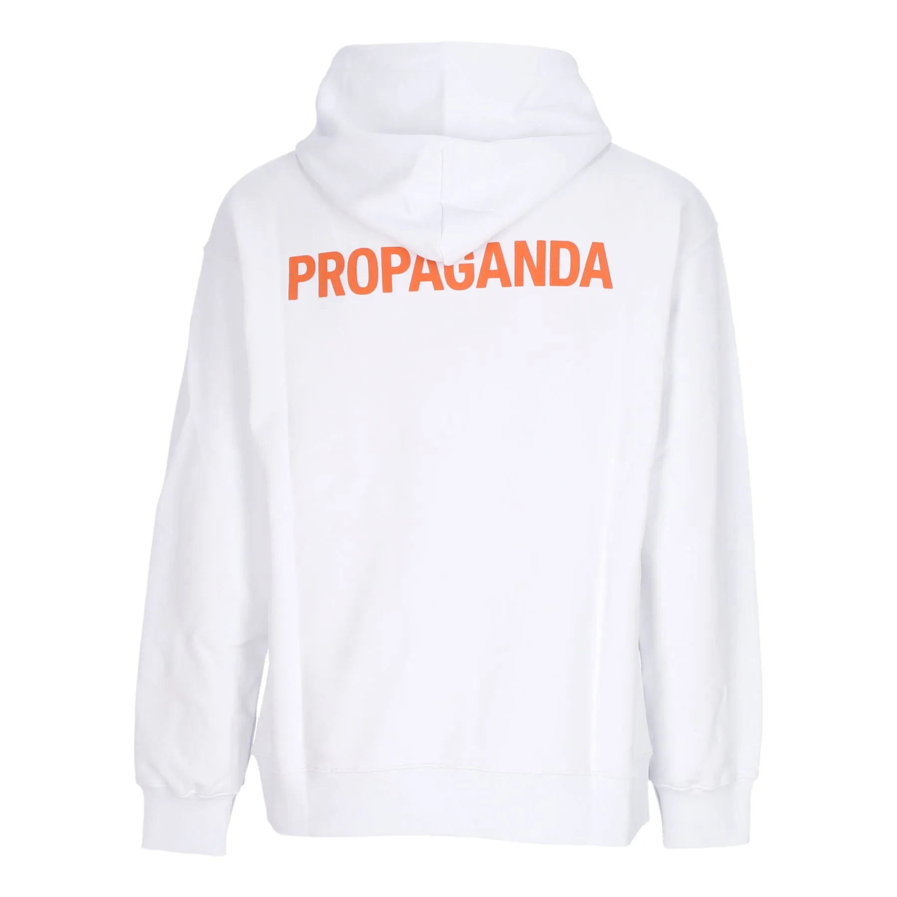 Felpa Leggera Cappuccio Uomo Logo Steel Hoodie White