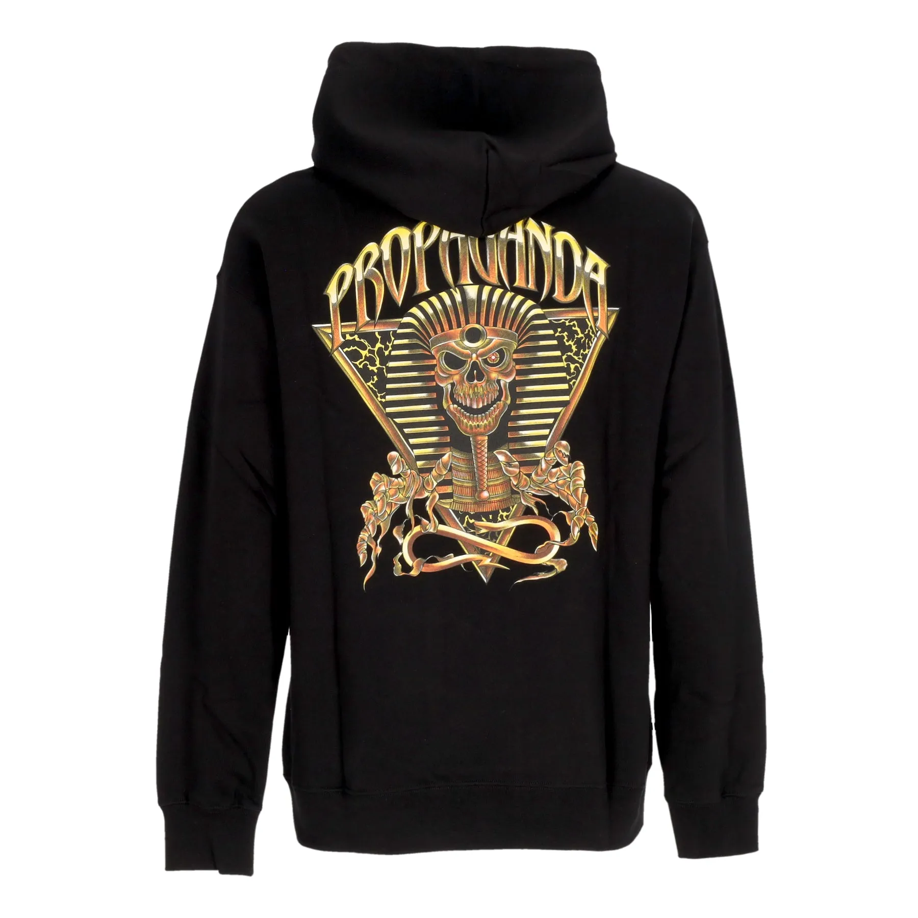 Felpa Leggera Cappuccio Uomo Triangle Pharao Hoodie Black