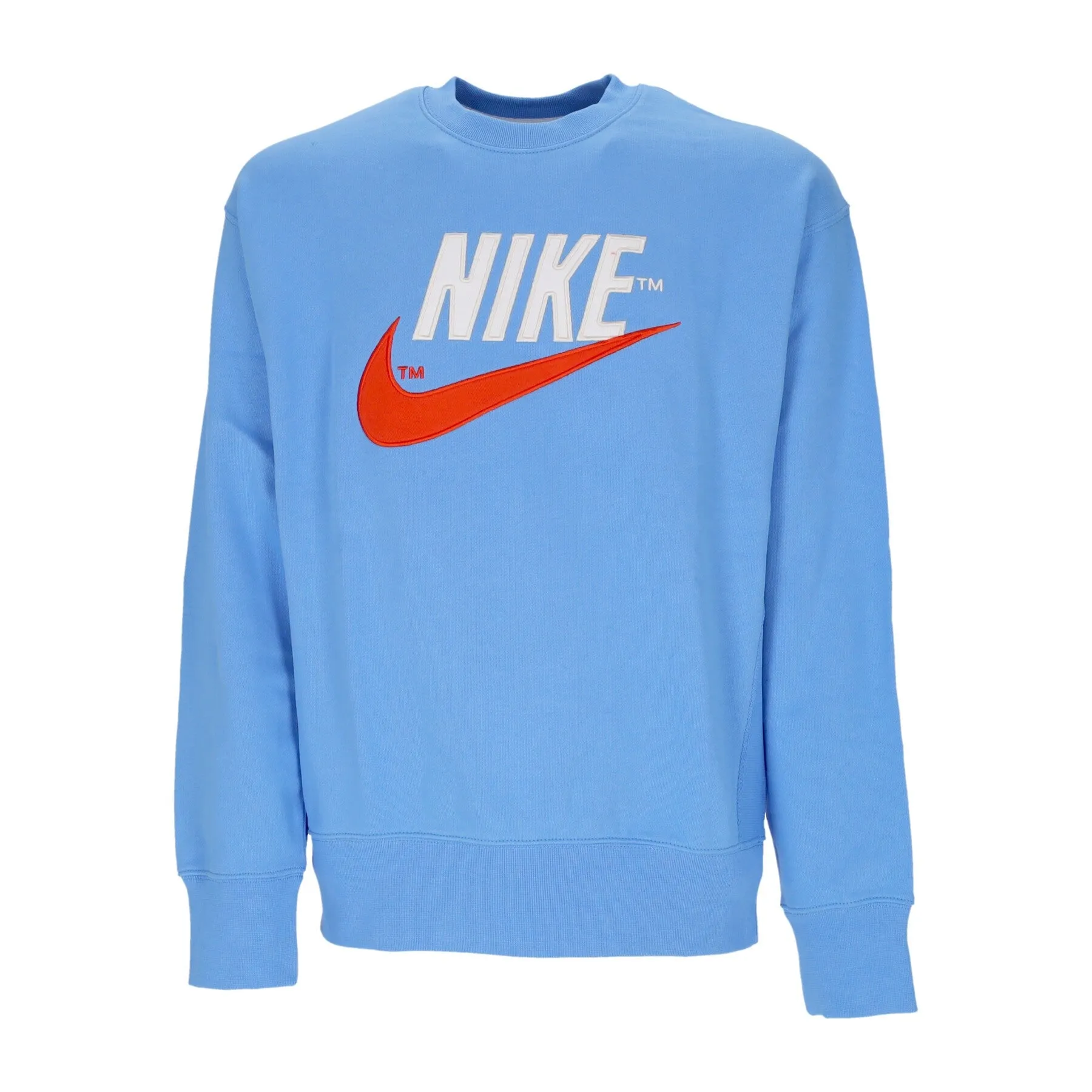 Felpa Leggera Girocollo Uomo Sportswear Trend Fleece Crew University Blue