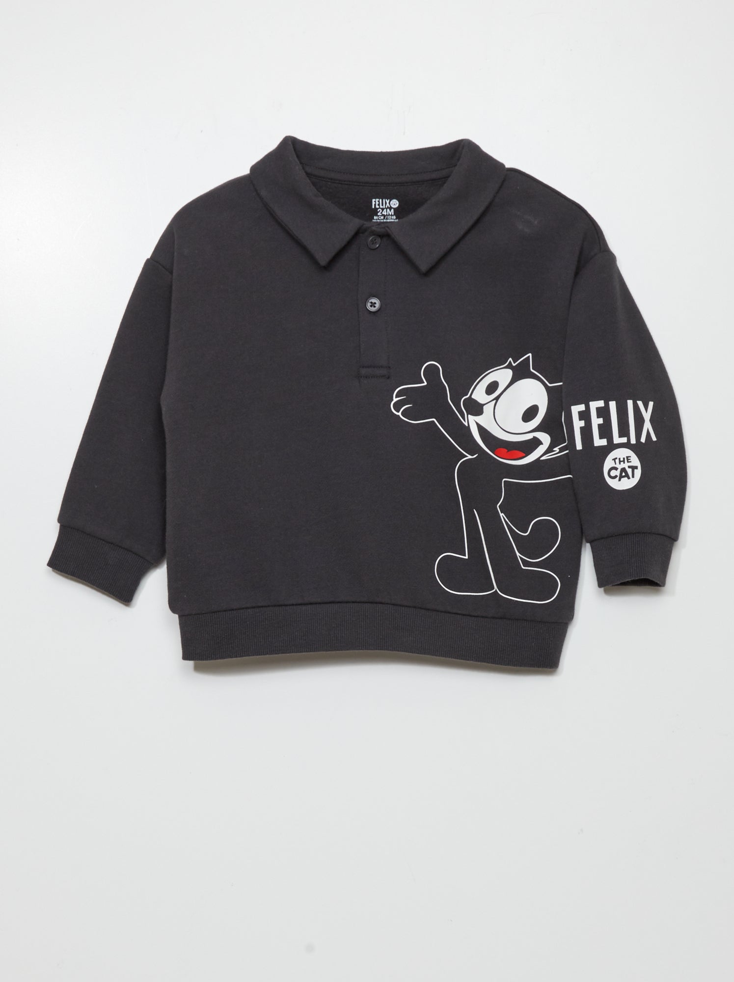 Felpa stampata - NERO