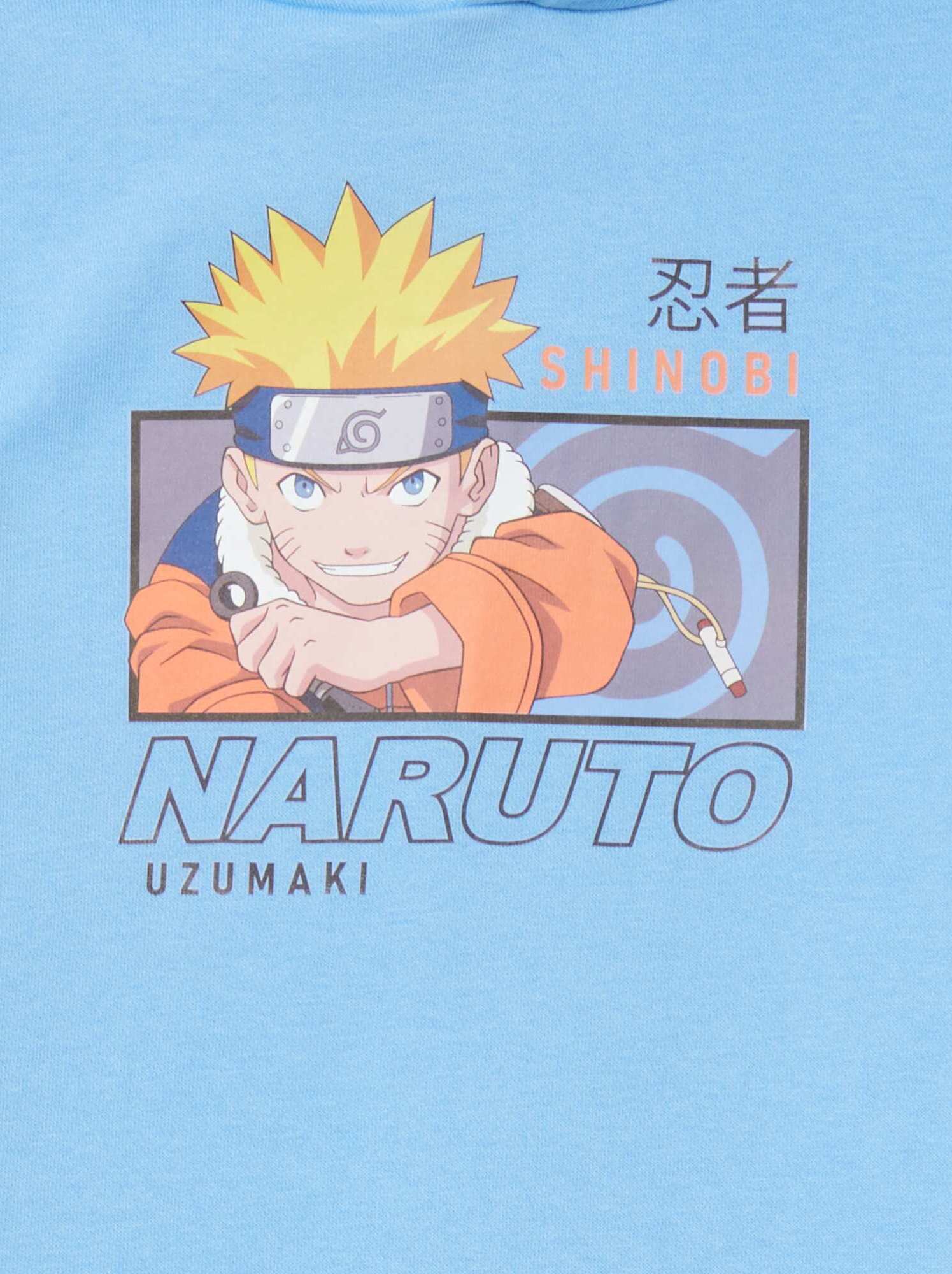 Felpa 'Naruto' con cappuccio - BLU