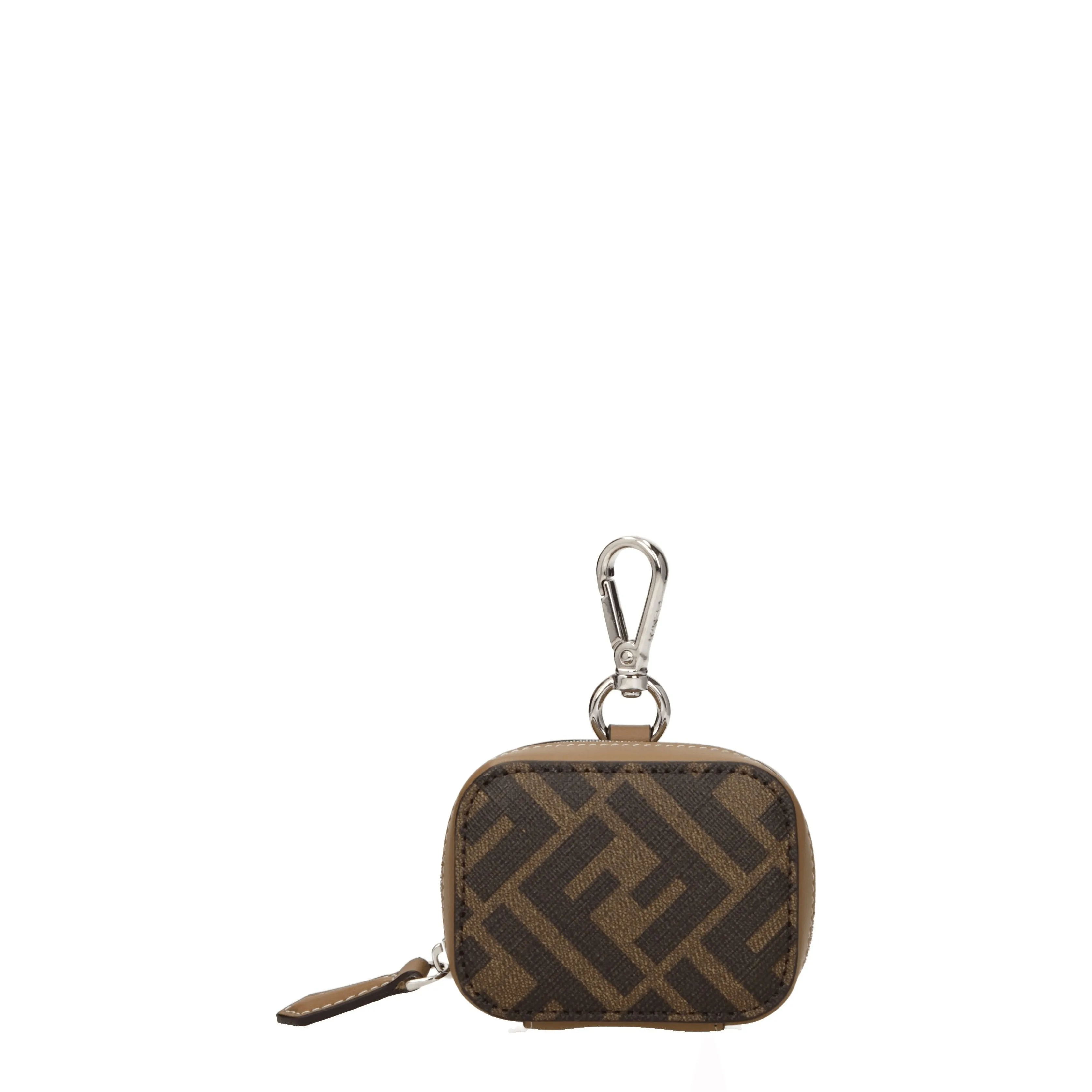 Fendi Idee regalo Airpods case Uomo Tessuto Marrone/Tabacco