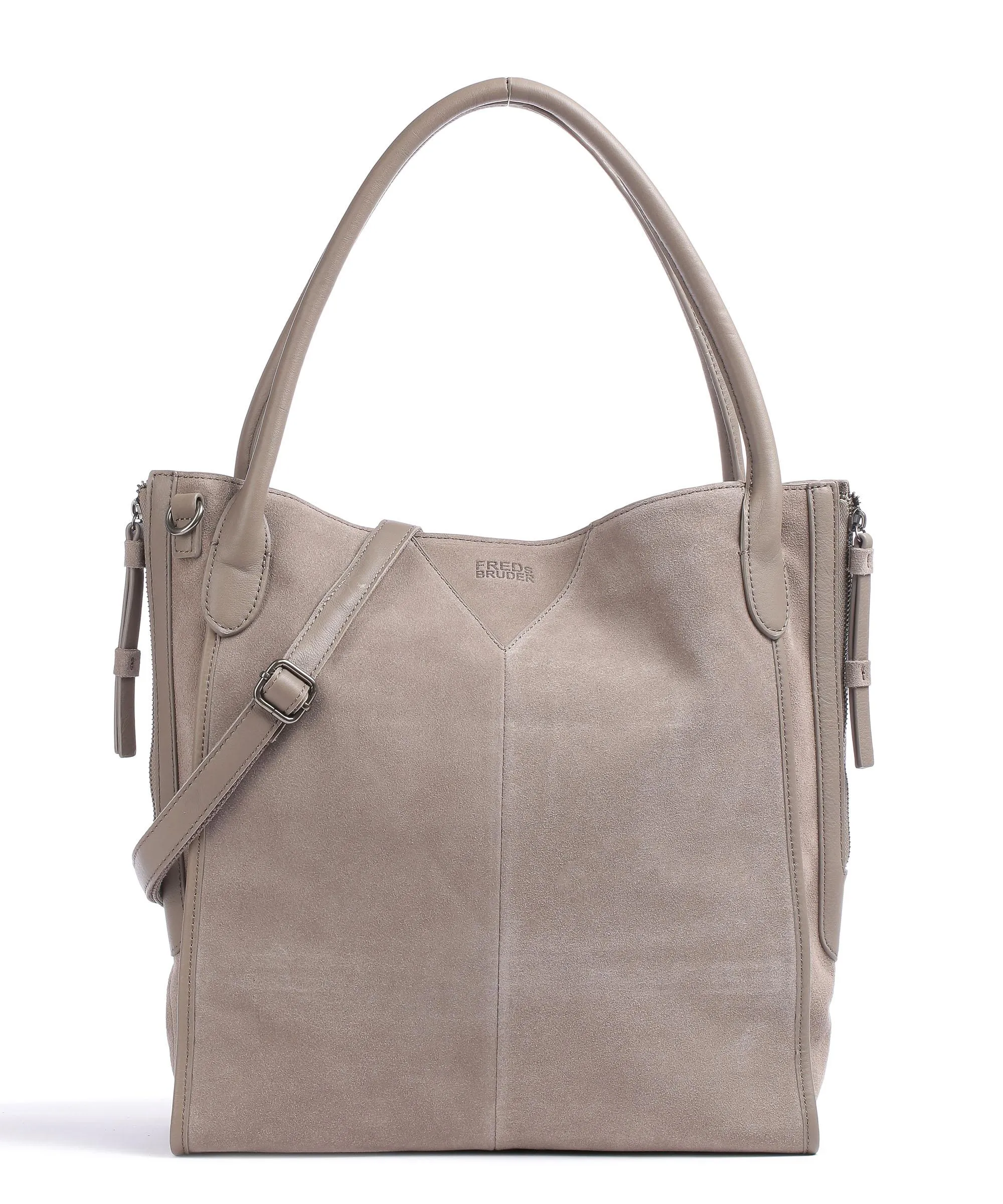  FredsBruder Grynn Borsa shopper pelle ruvida taupe  
