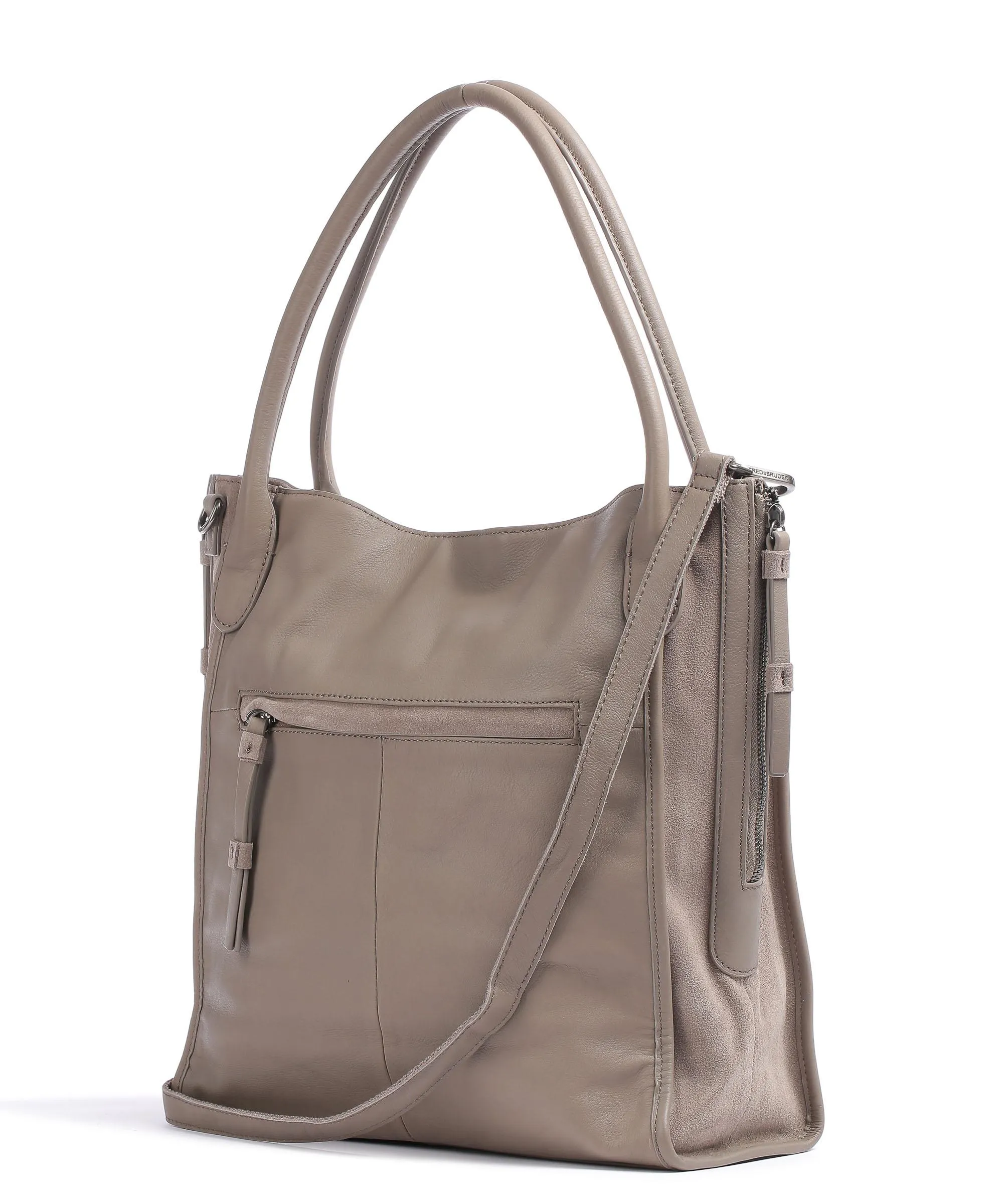  FredsBruder Grynn Borsa shopper pelle ruvida taupe  