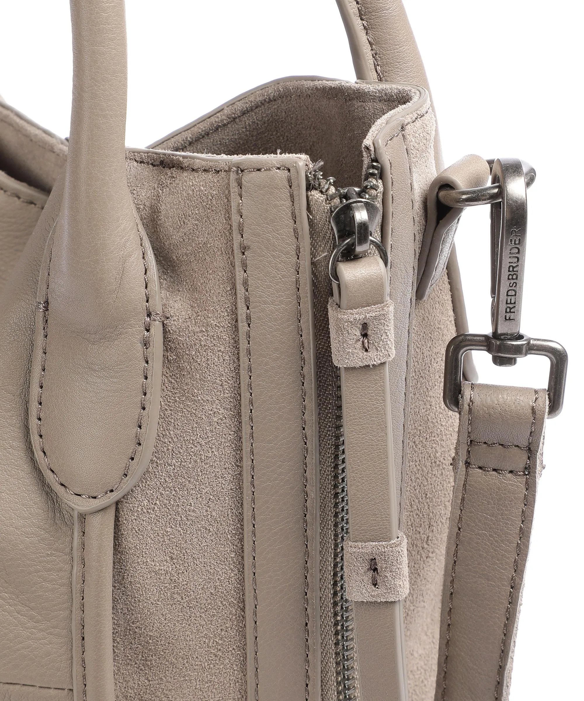  FredsBruder Grynn Borsa shopper pelle ruvida taupe  