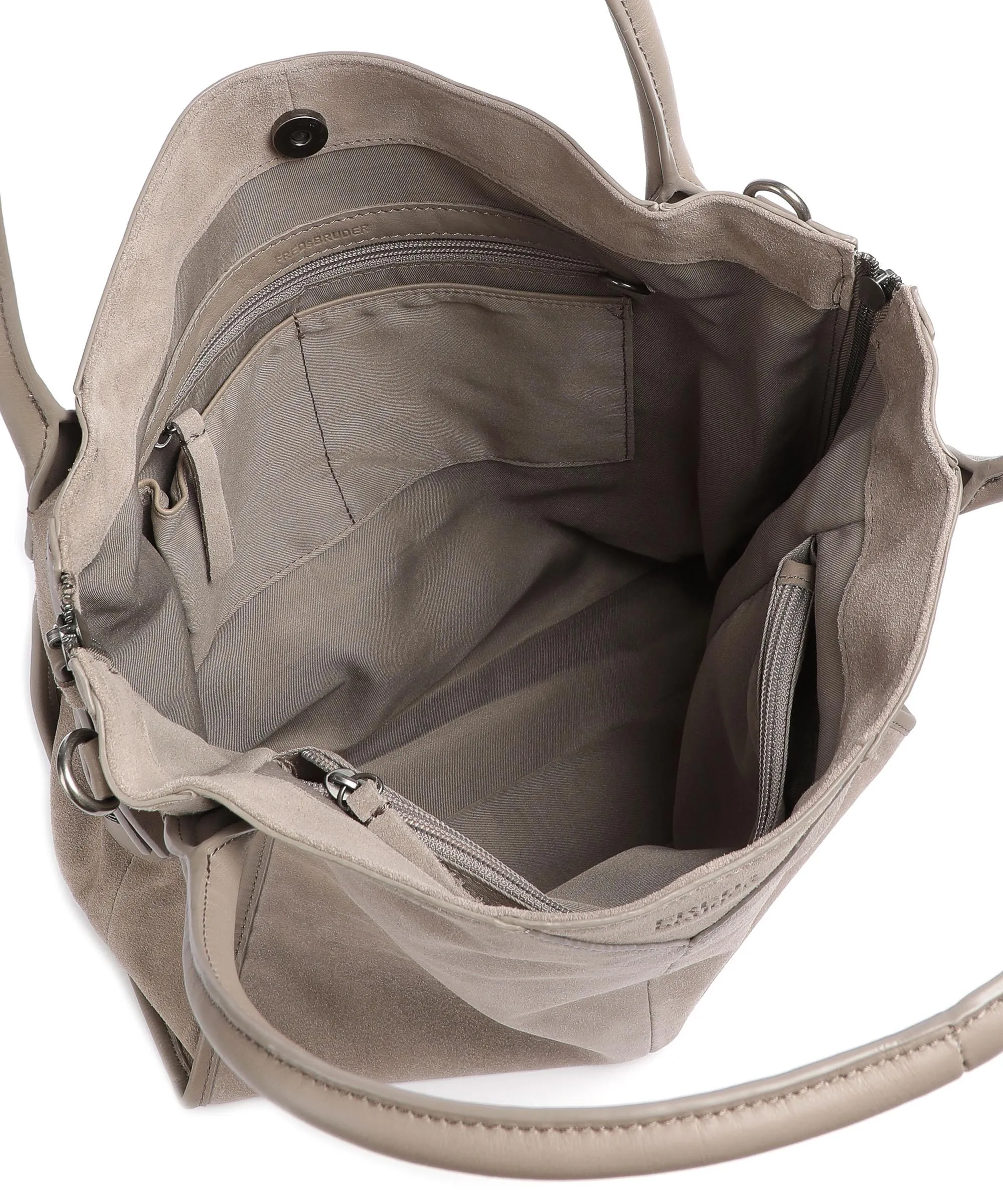  FredsBruder Grynn Borsa shopper pelle ruvida taupe  