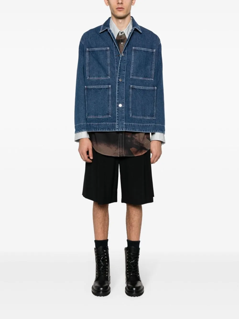 giacca-camicia denim