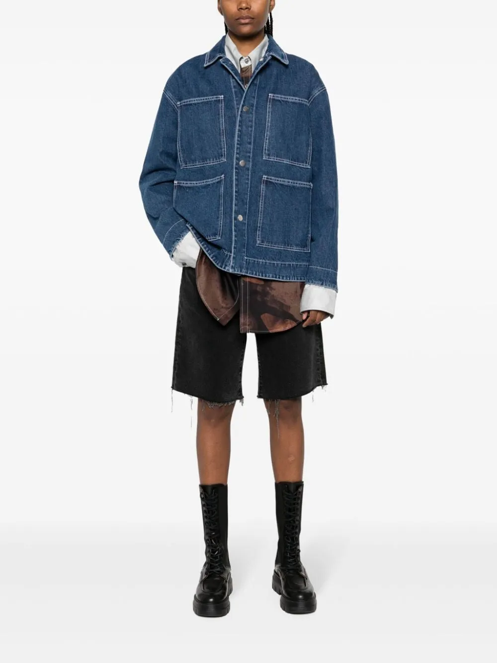 giacca-camicia denim