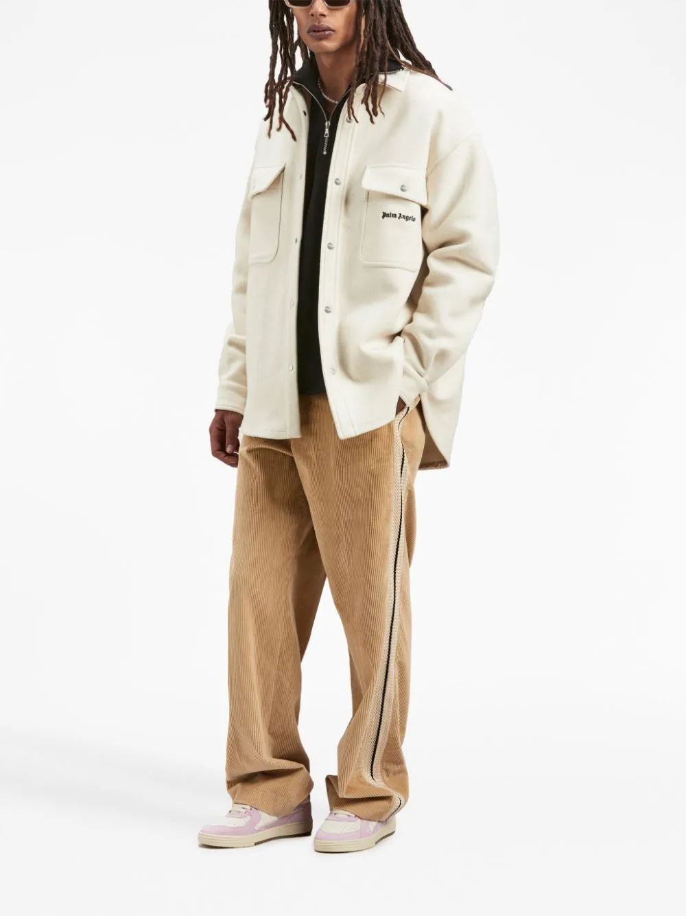 Giacca-camicia panna