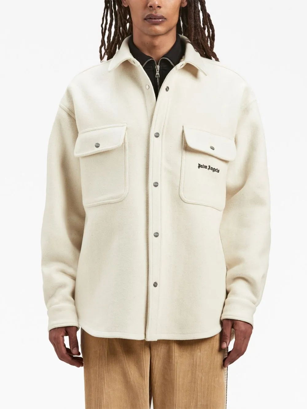 Giacca-camicia panna