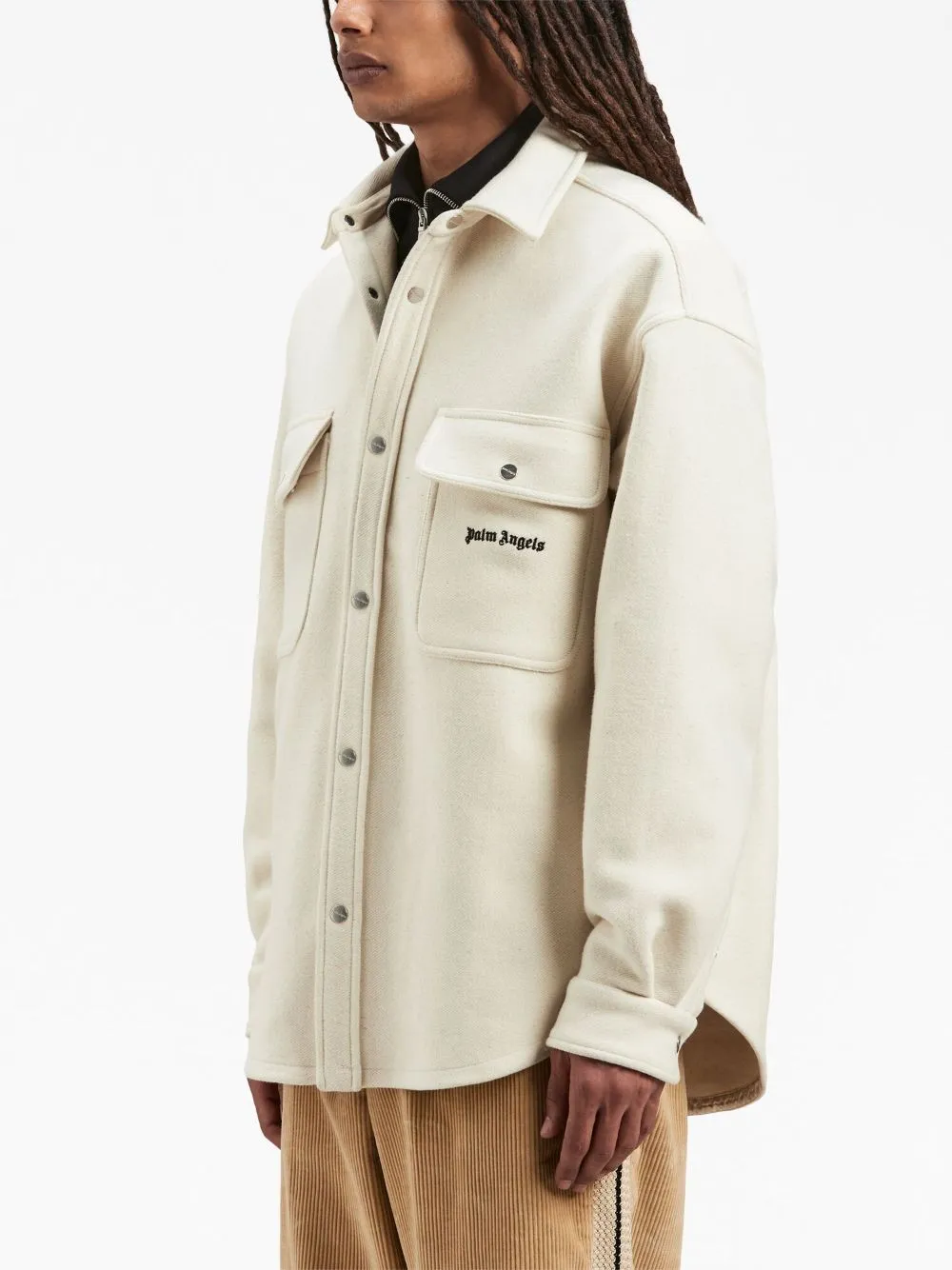 Giacca-camicia panna