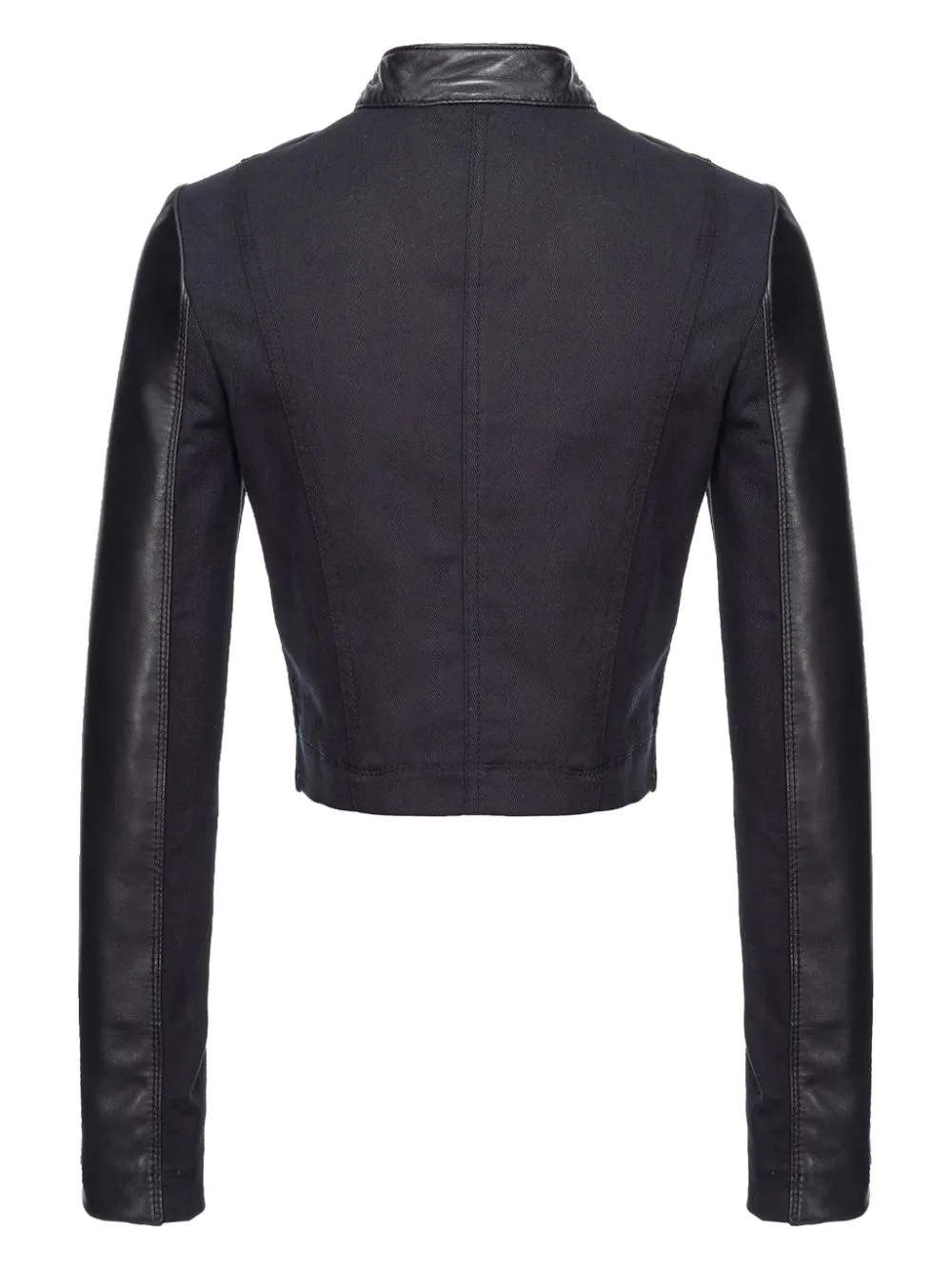 Giacca crop con inserti Giano