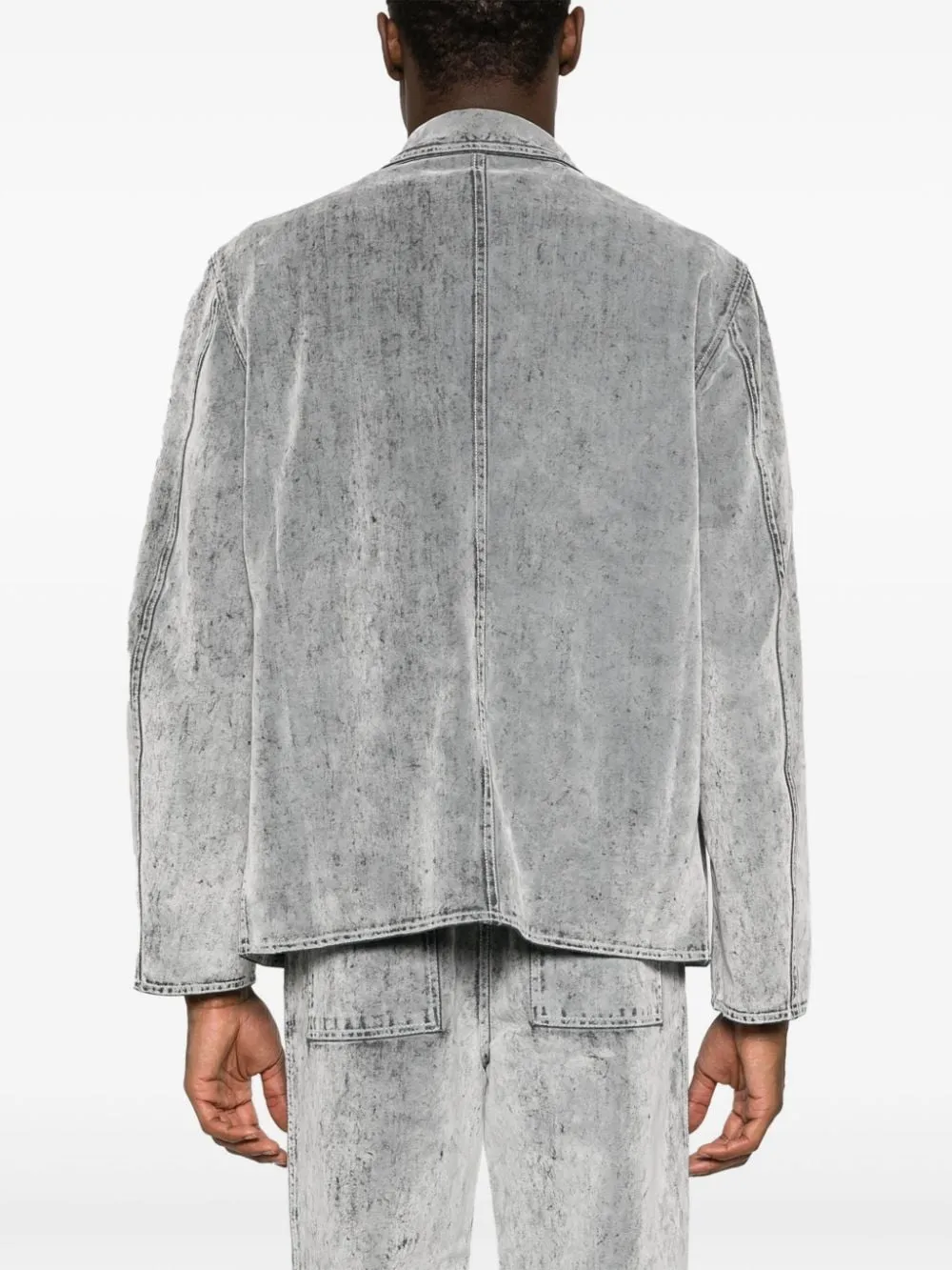 giacca denim grigia