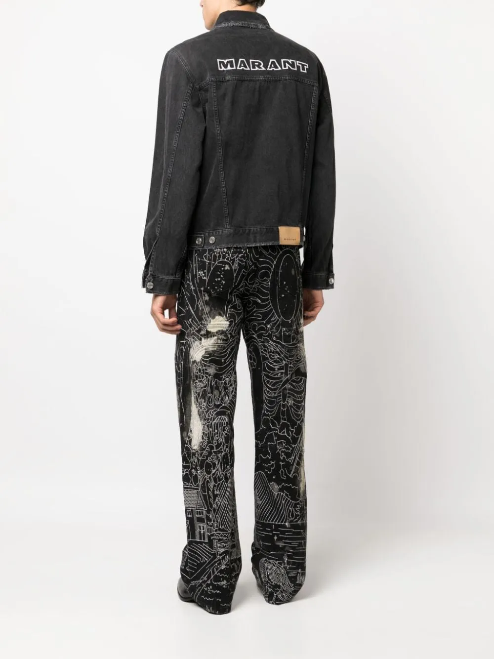 giacca denim jango nera