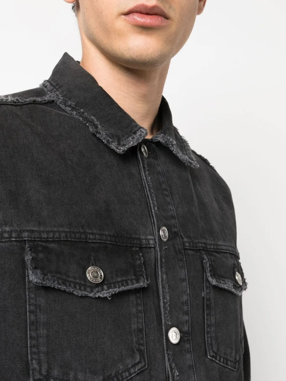 giacca denim jango nera
