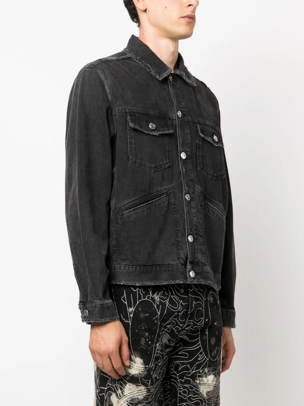 giacca denim jango nera