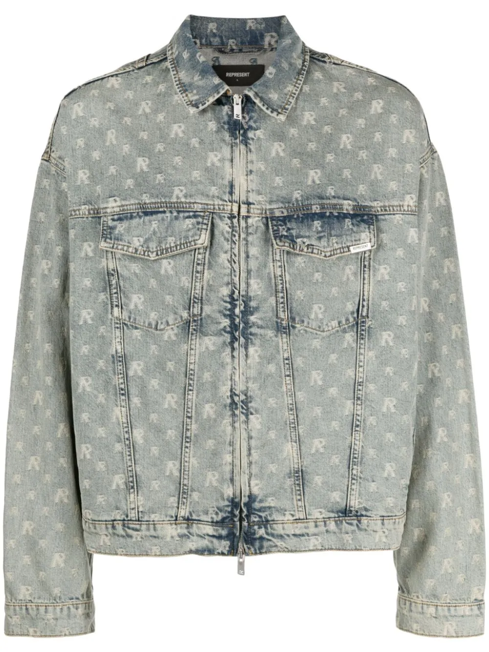 giacca denim monogram