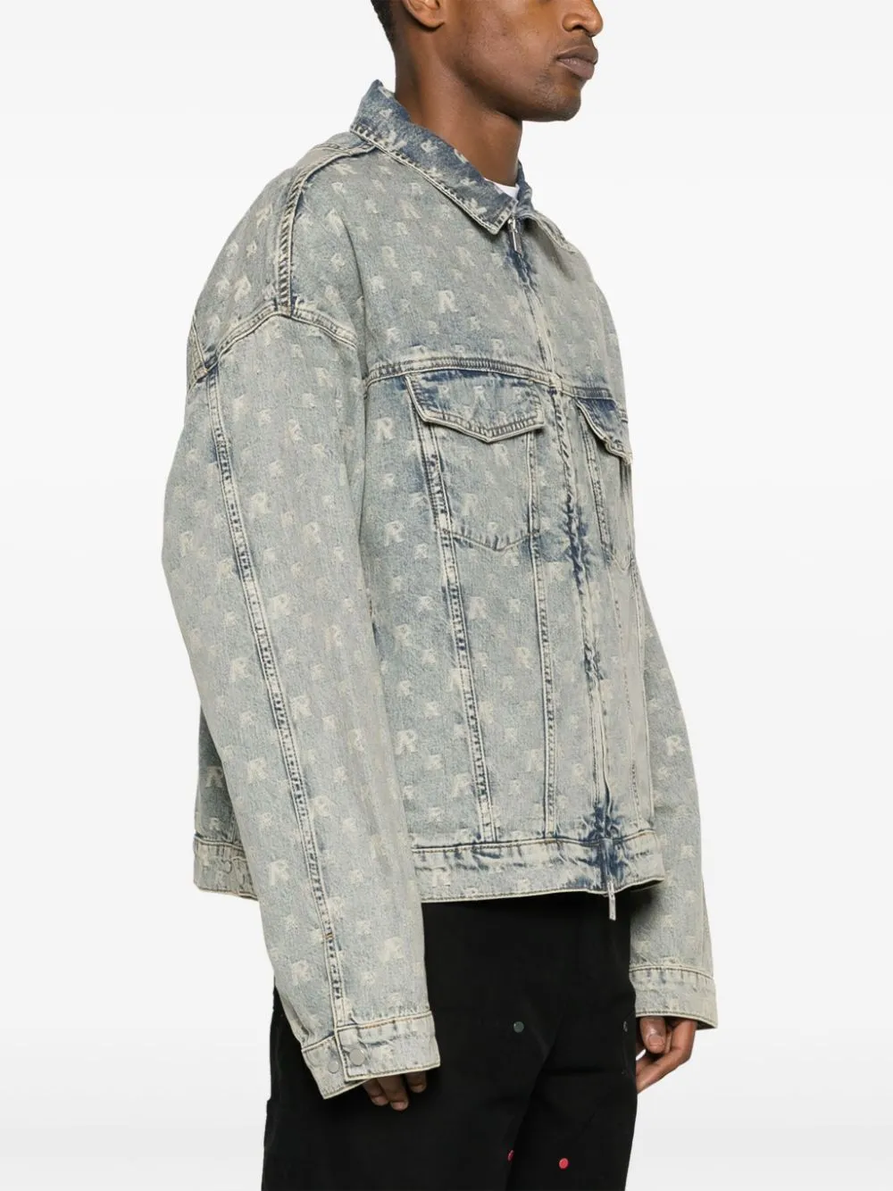 giacca denim monogram