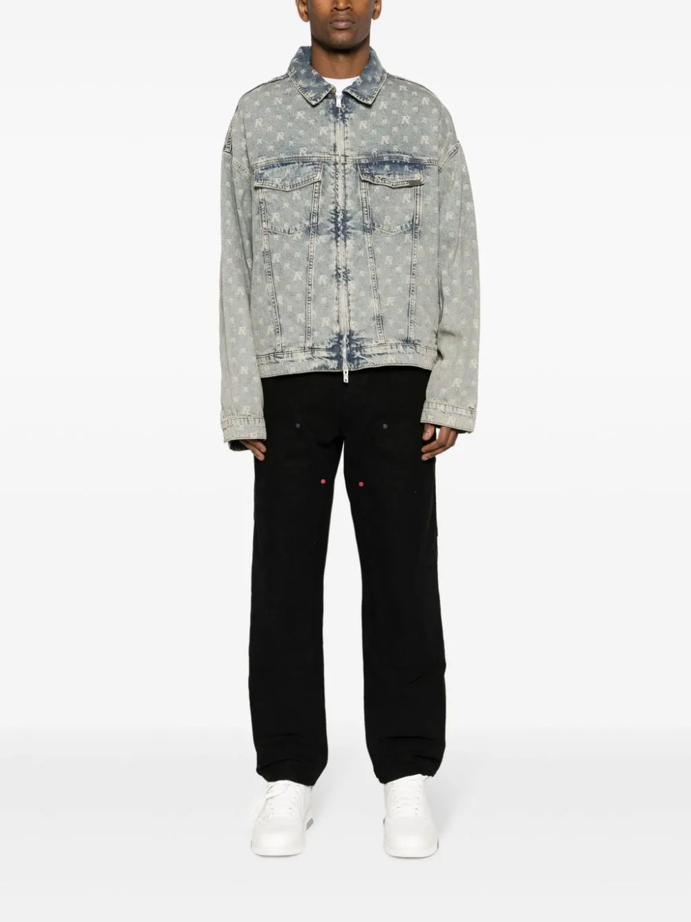 giacca denim monogram