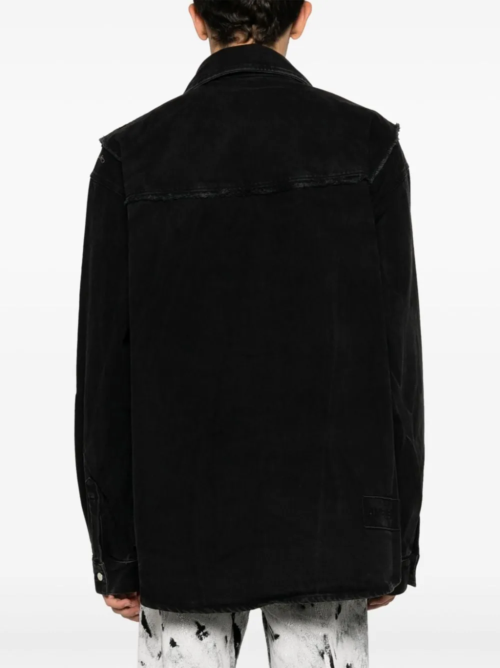 giacca denim nera