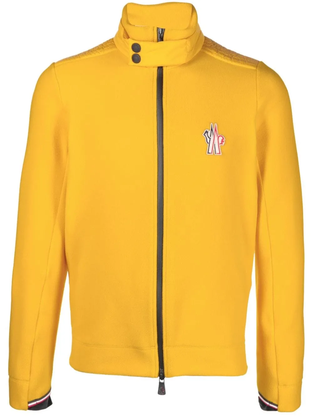 giacca gialla zip-up